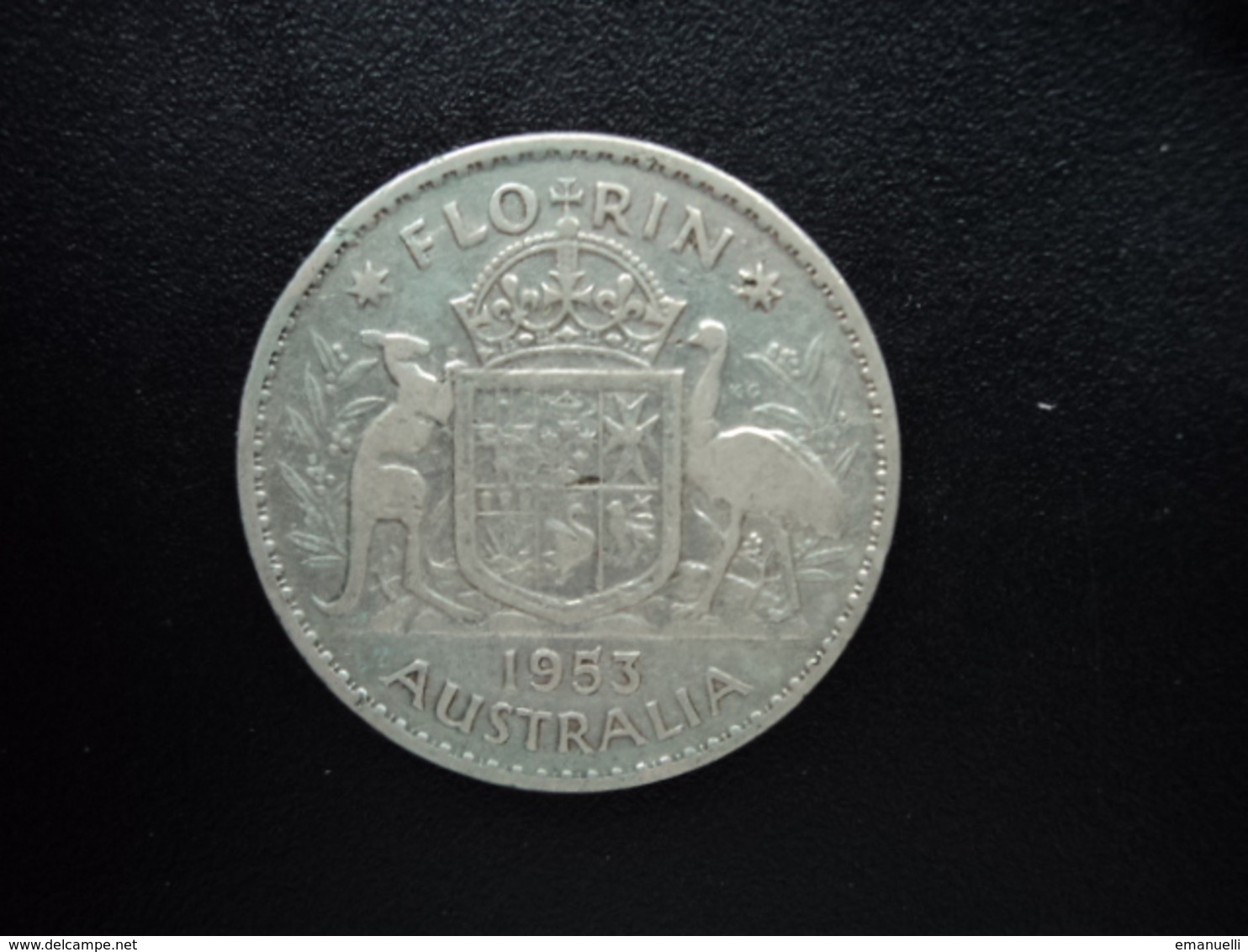 AUSTRALIE : 1 FLORIN  1953 (m)  KM 54   TB / TTB - Florin