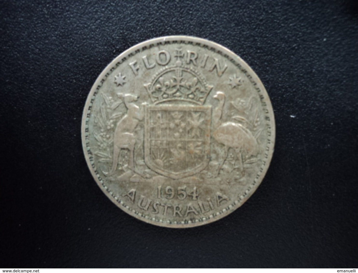 AUSTRALIE : 1 FLORIN  1954 (m)  KM 54   TB / TTB - Florin