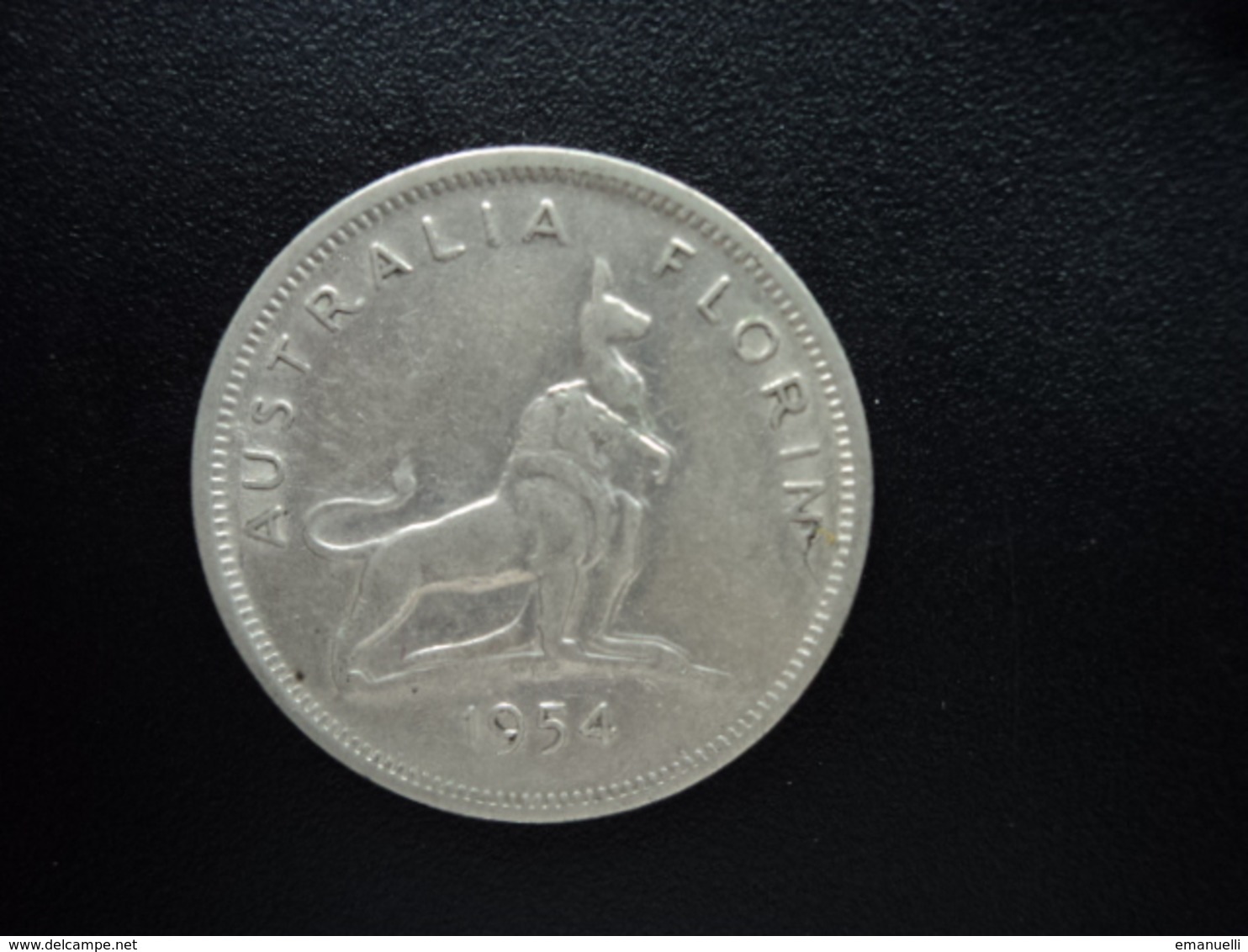 AUSTRALIE : 1 FLORIN  1954 (m)  KM 55    TTB - Florin