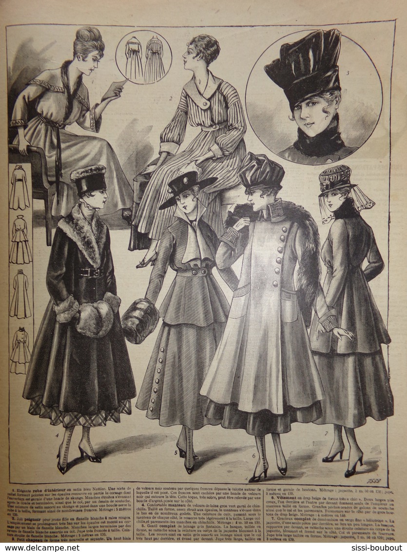 "Le Petit Echo De La Mode" Numéro: 44 De L'Année: 1916 - Mode - Modèles - Culture - Culinaire - Mode
