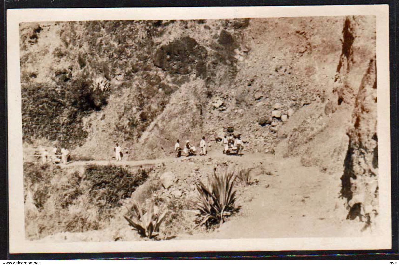 LA REUNION: Vue En Pleine Lumière Sur Les Chaises à Porteurs De Cilaos. RARE Carte Photo Neuve - Autres & Non Classés