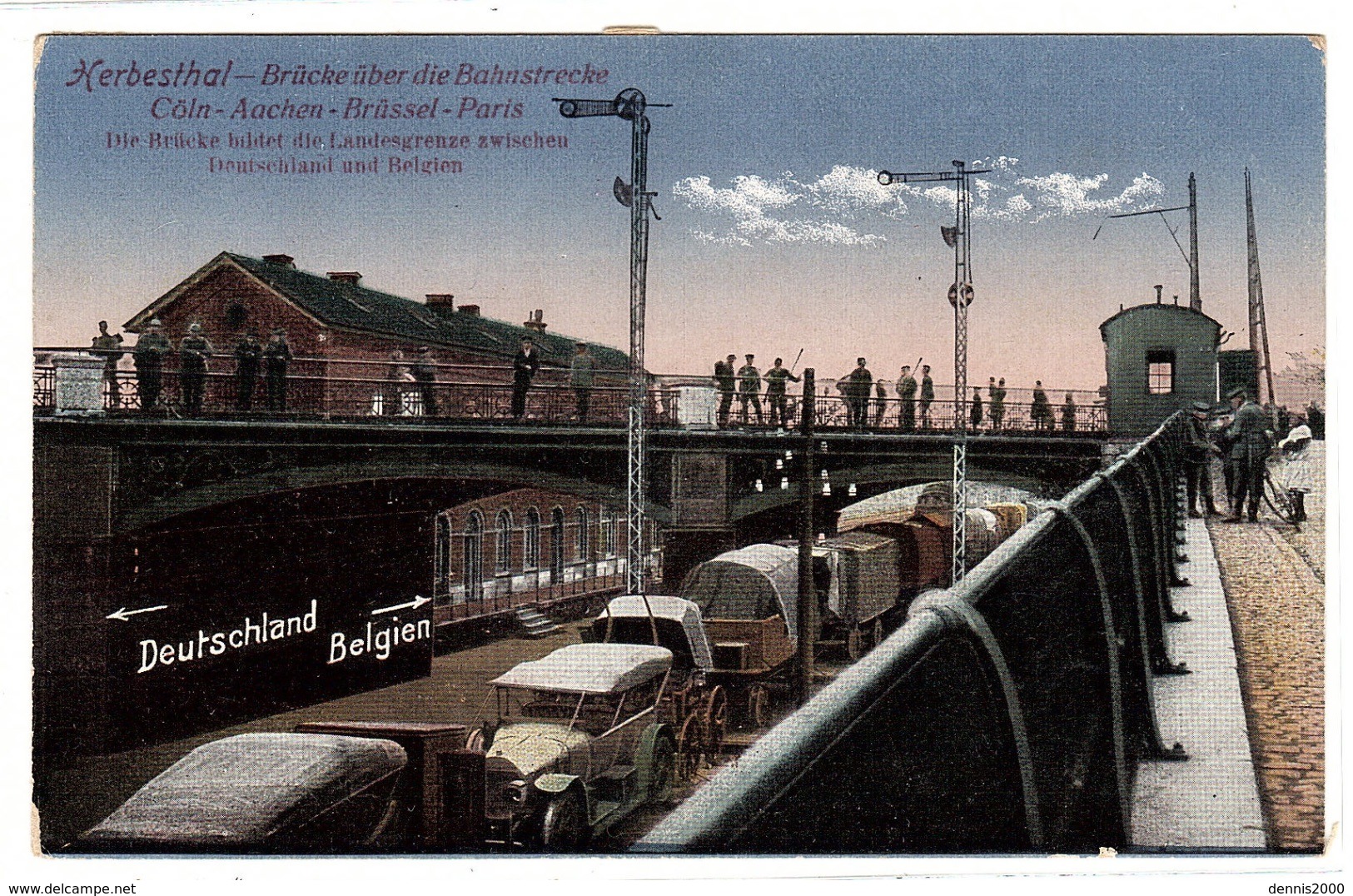 HERBESTHAL - Brücke über Die Bahnstrecke Cöln - Aachen - Brüssel - Paris - Lontzen