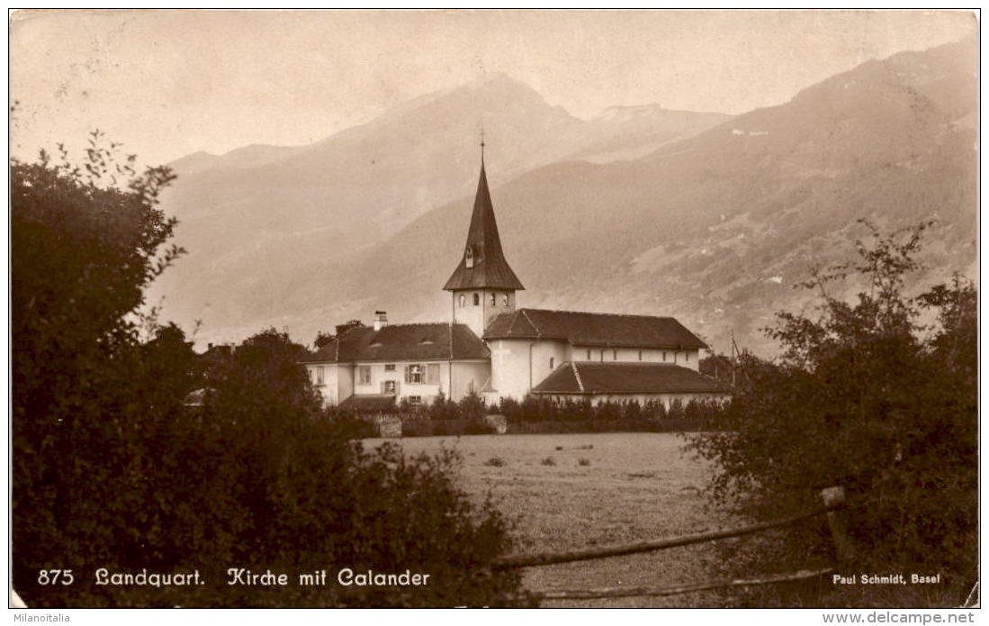 Landquart - Kirche Mit Calander (875) - Landquart