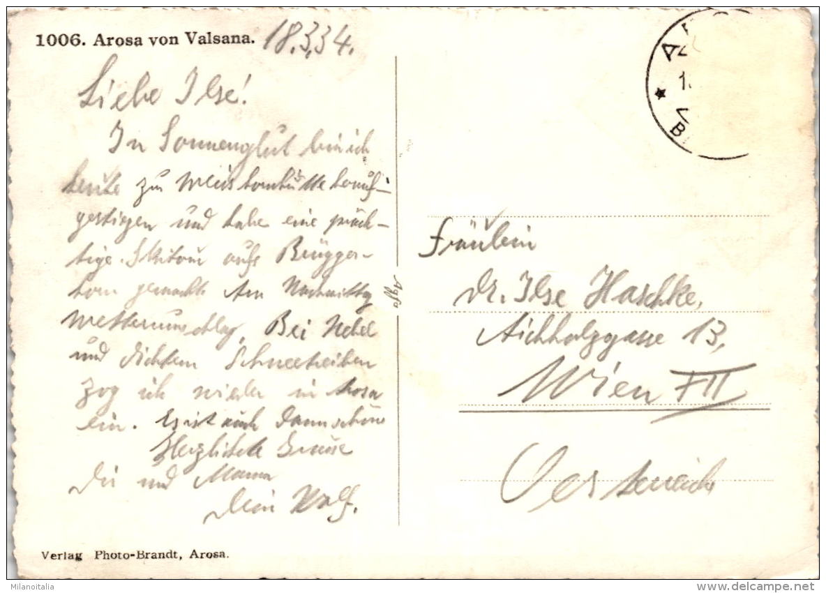 Arosa Von Valsana (1006) * 18. 3. 1934 - Vals