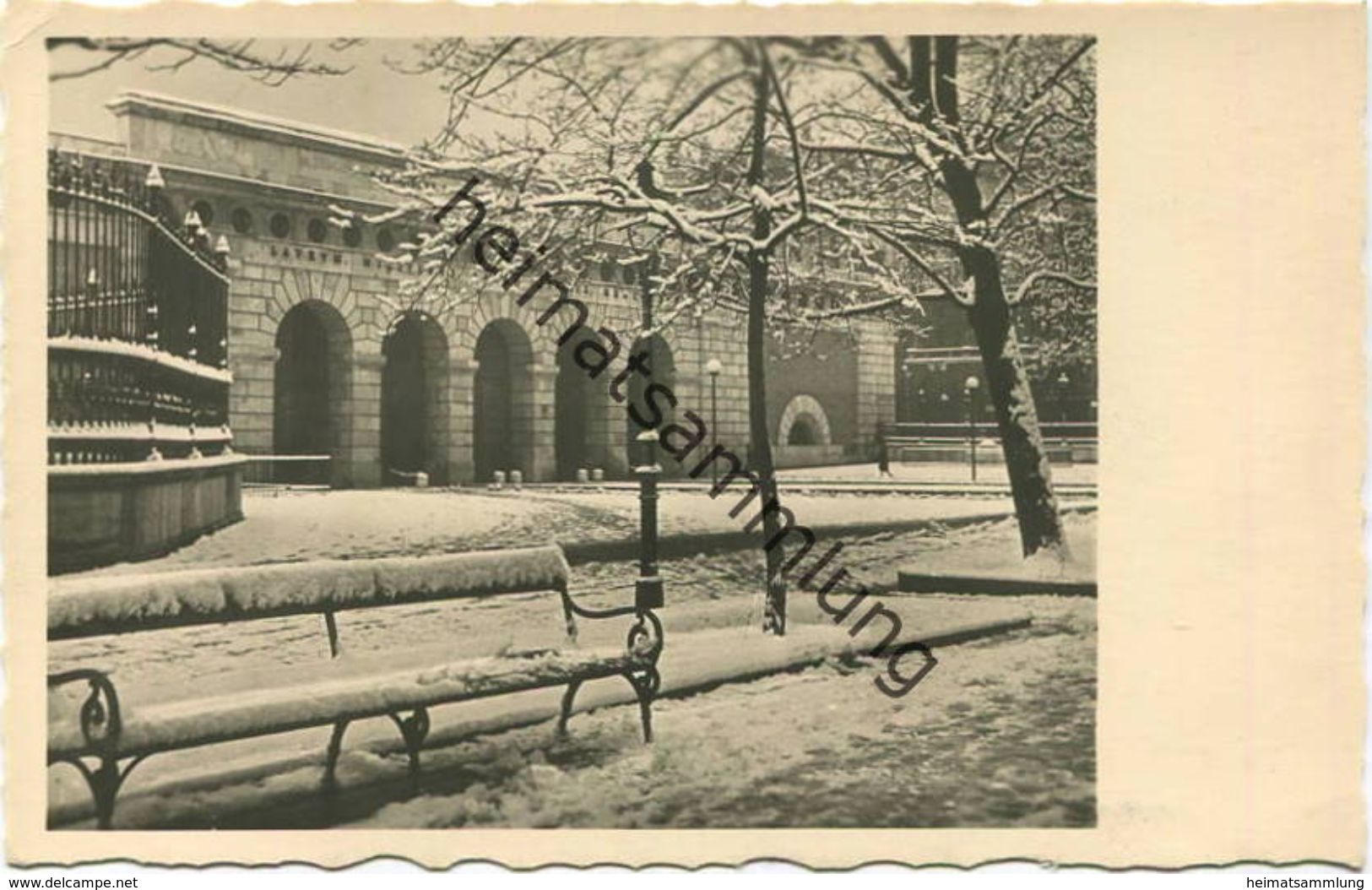 Wien Im Schnee - Äußeres Burgtor - Foto-AK - Postkartenindustrie Wien - Ringstrasse