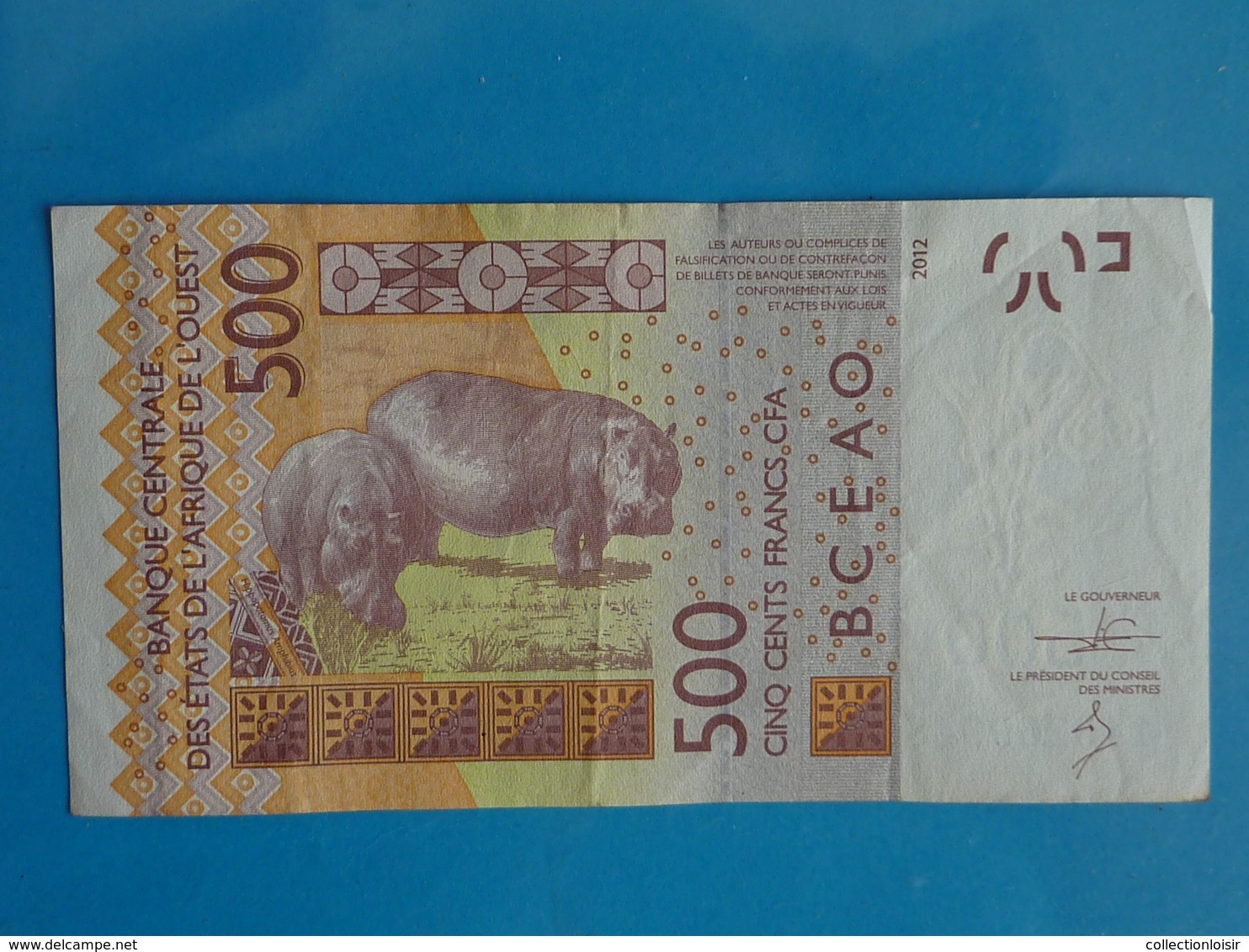 500  FRANCS  CFA  B.C.E.A.O  2014 A  (  COTE  D' IVOIRE  ) - Côte D'Ivoire