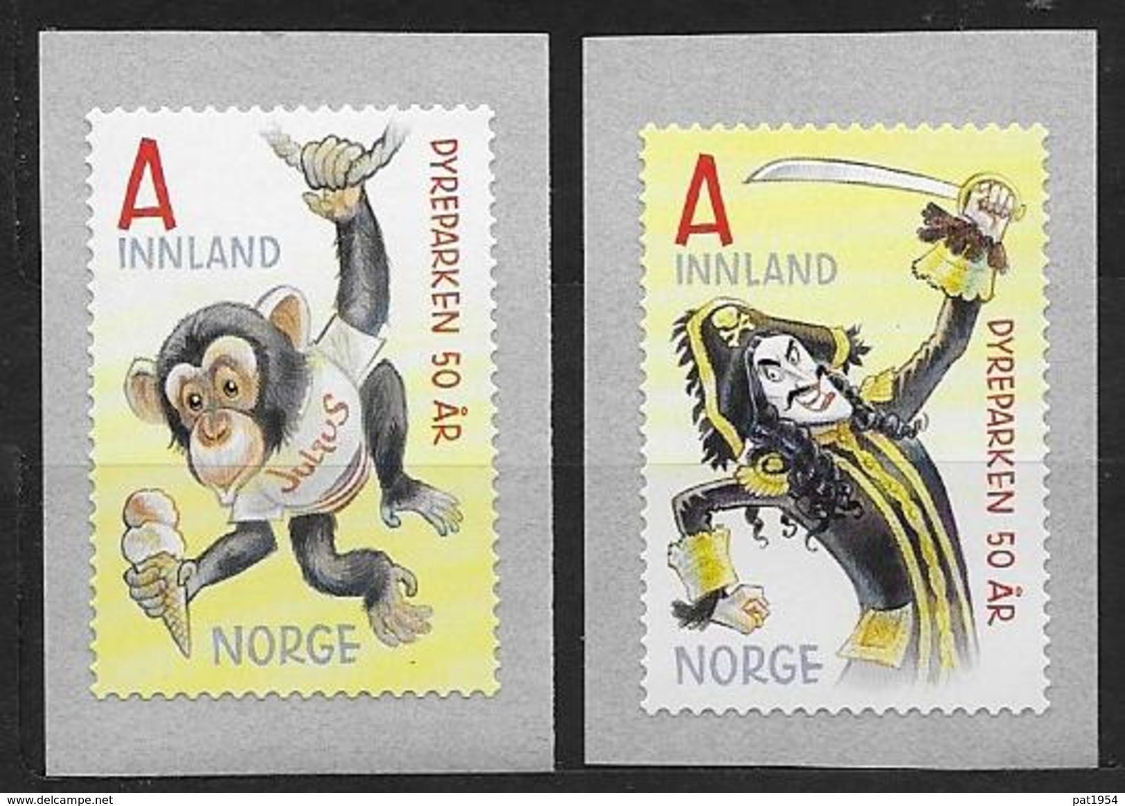 Norvège 2016 N°1853/1854 Neufs Zoo De Dyreparken - Neufs