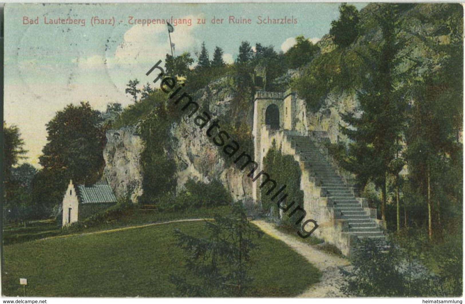 Bad Lauterberg - Treppenaufgang Zu Der Ruine Scharzfels - Verlag Stengel & Co. GmbH Dresden - Bad Lauterberg