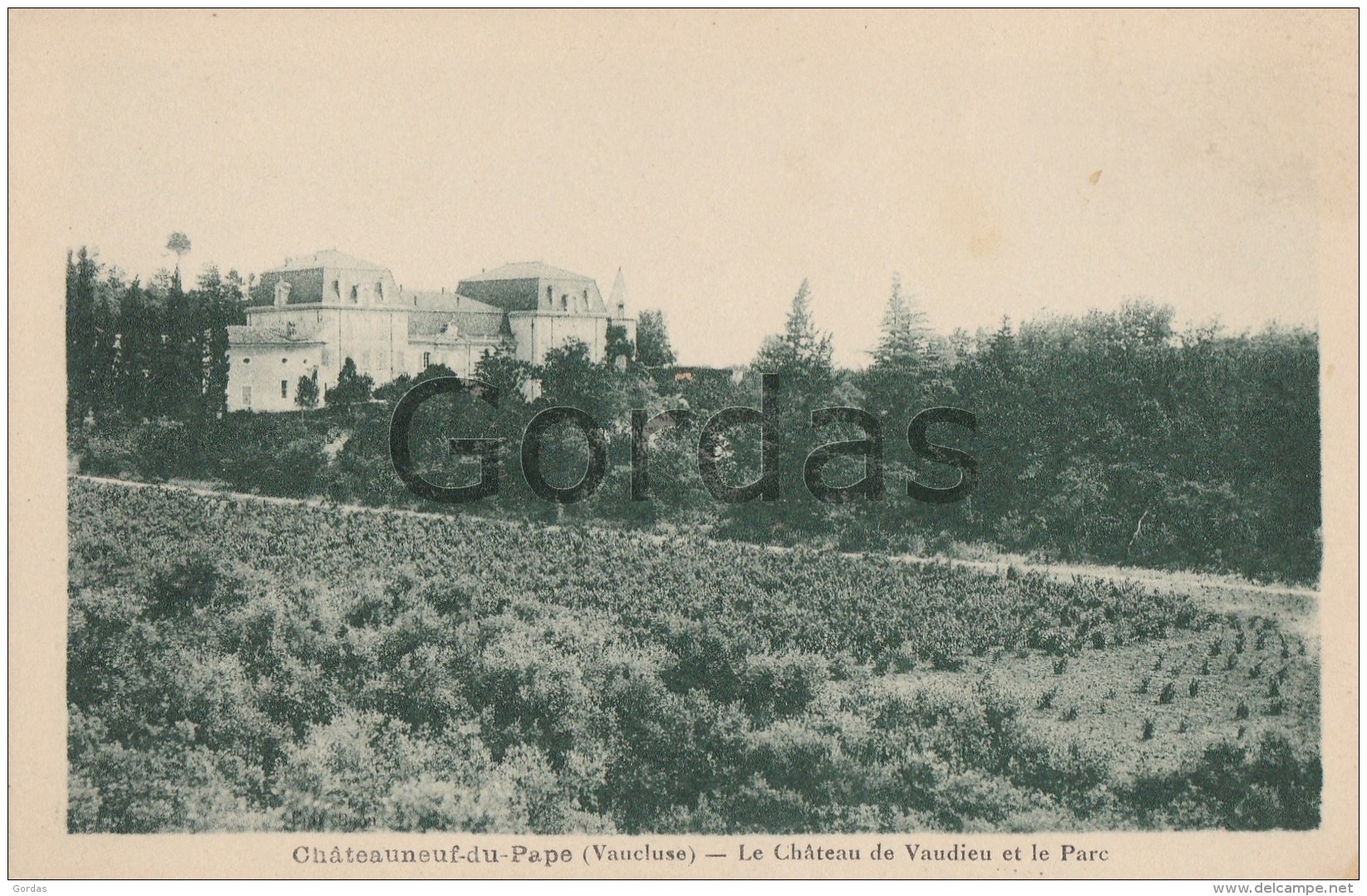 France - Chateauneuf Du Pape - Le Chateau De Vaudieu Et Le Parc - Chateauneuf Du Pape