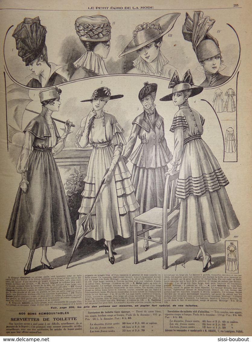 "Le Petit Echo De La Mode" Numéro: 26 De L'Année: 1916 - Mode - Modèles - Culture - Culinaire - Mode