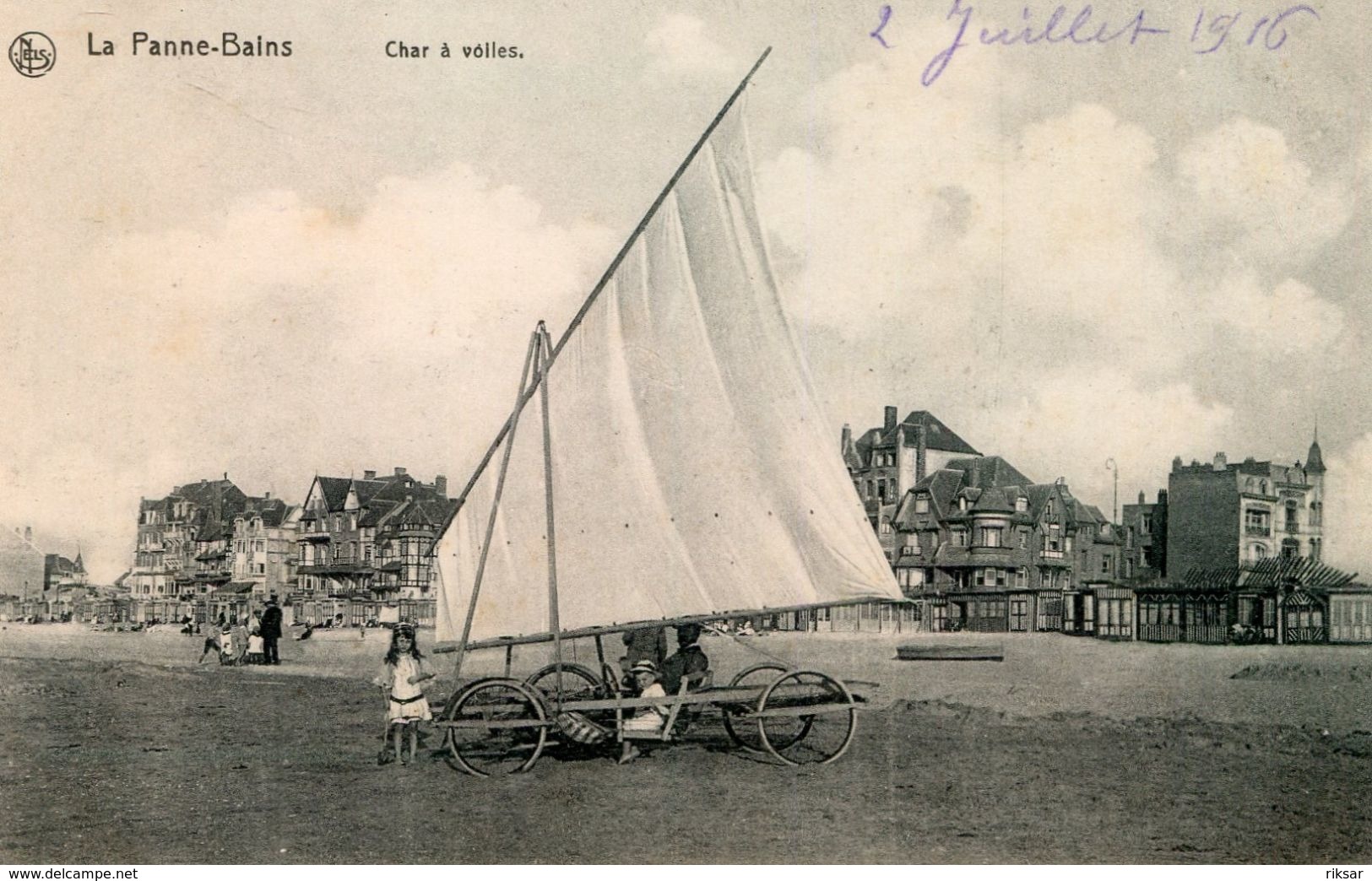 CHAR A VOILES(LA PANNE) - Voile