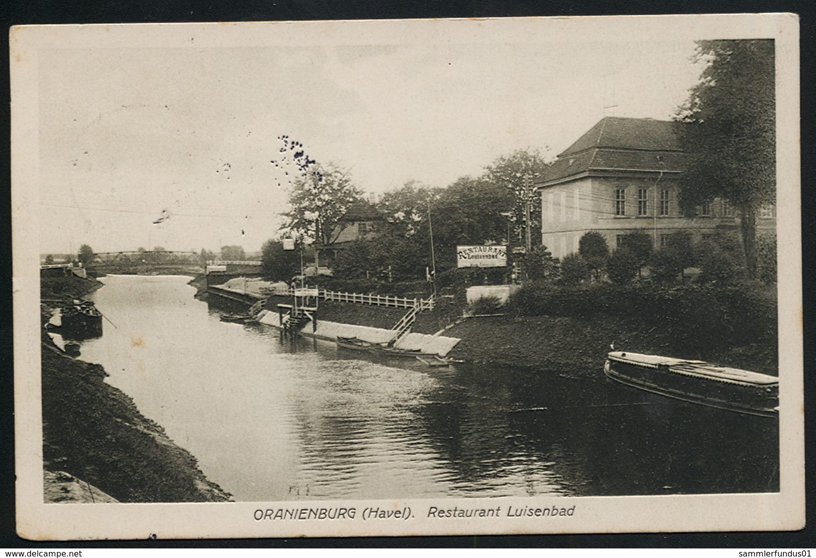 AK/CP Oranienburg  Restaurant Luisenbad   Gel/circ. 1914  Bahnpost  Erhaltung/Cond.  2-   Nr. 00367 - Oranienburg