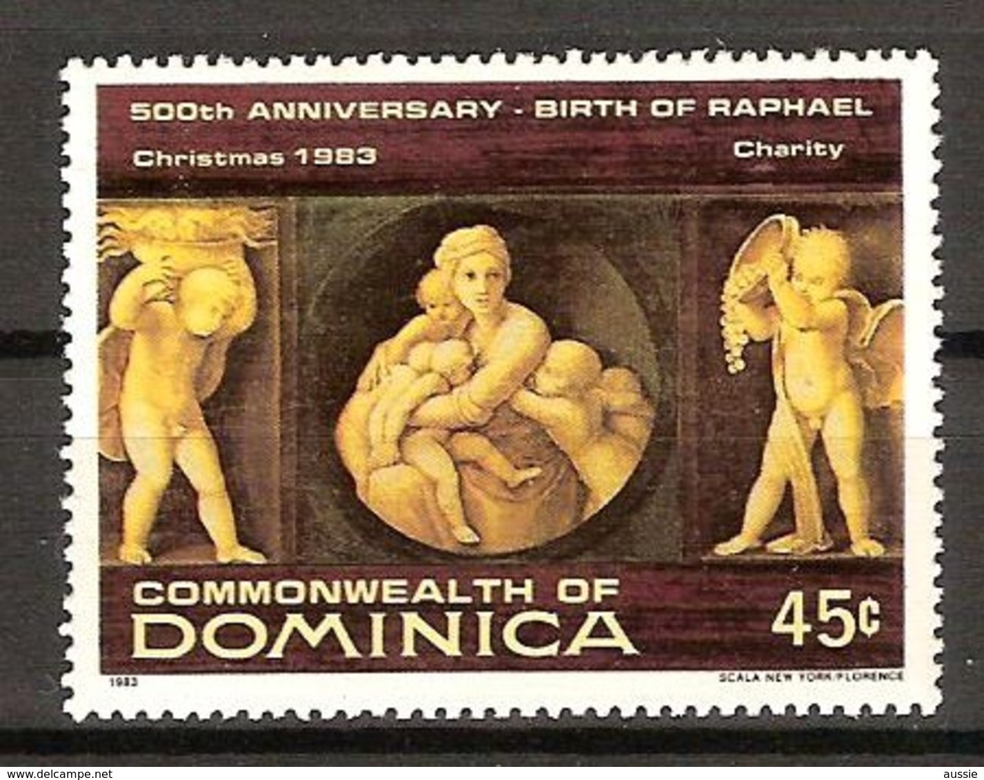 Dominica Dominique 1983 Yvertn° 781 MNH Cote 5 FF Noël Kerstmis Raphael - Dominica (1978-...)