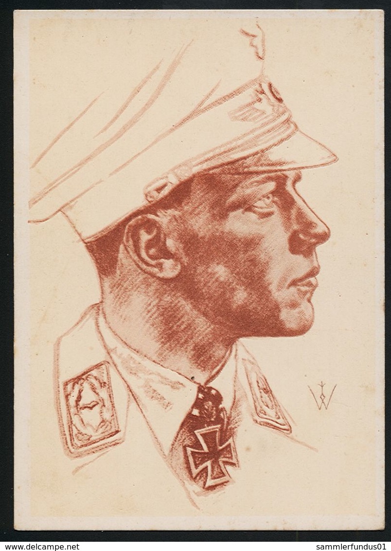 AK/CP Major Wick  Luftwaffe  Jagdgeschwader  Willrich  Propaganda  Ungel/uncirc. 1933-45  Erhaltung/Cond. 2  Nr. 00374 - Oorlog 1939-45