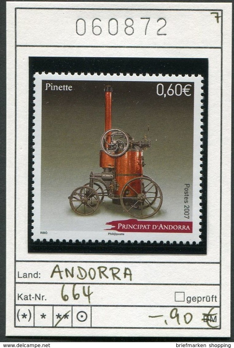 Andorra - Andorre Francaise - Michel  664 - ** Mnh Neuf Postfris - Unused Stamps