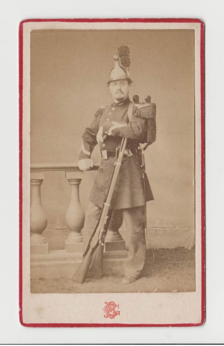 Photo Militaria Gustave Boscher - Uniforme Régiment Dragon - Uniforms