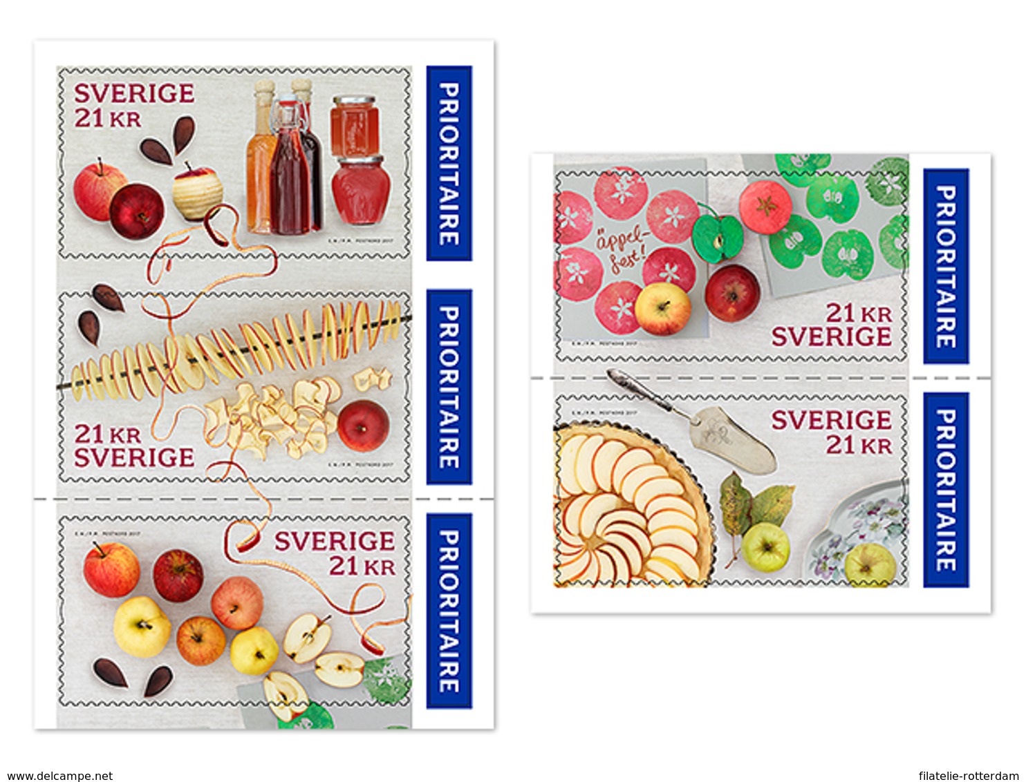 Zweden / Sweden - Postfris / MNH - Complete Set Appels 2017 - Unused Stamps