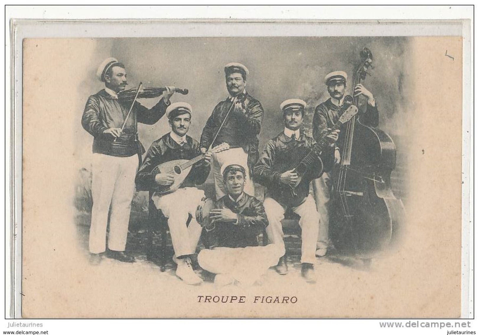 TROUPE FIGARO MUSICIENS (FEUILLET DU DOS DECOLLER) - Music And Musicians