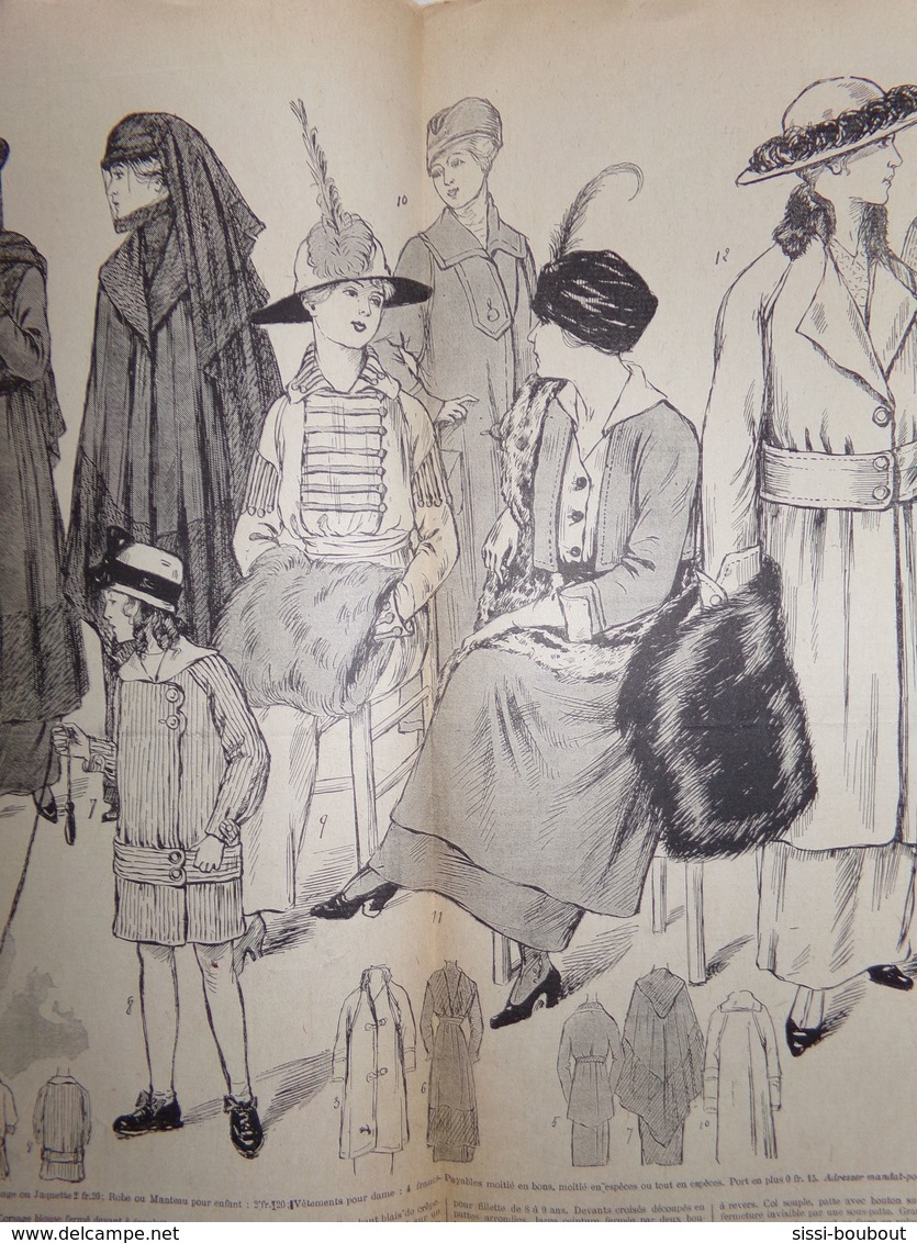 "Le Petit Echo De La Mode" Numéro: 5 De L'Année: 1915 - Mode - Modèles - Culture - Culinaire - Moda