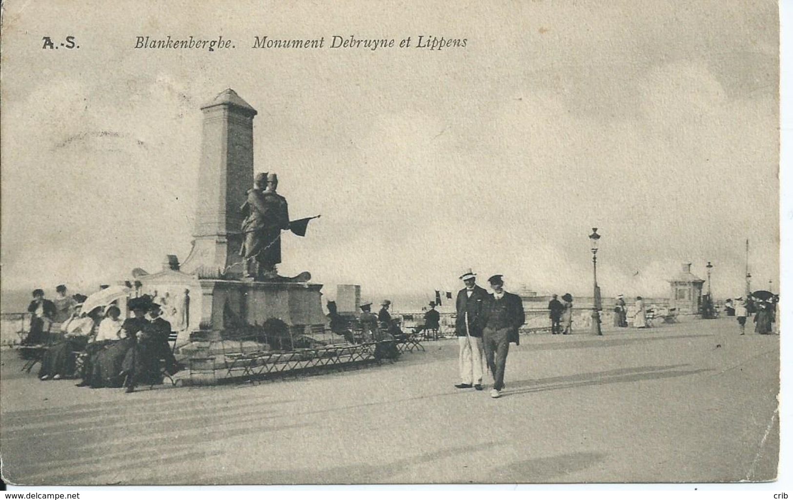 Zichtkaart Blankenberge Met OCB 81 - Afstempeling GENT 3 - 1893-1907 Wapenschild