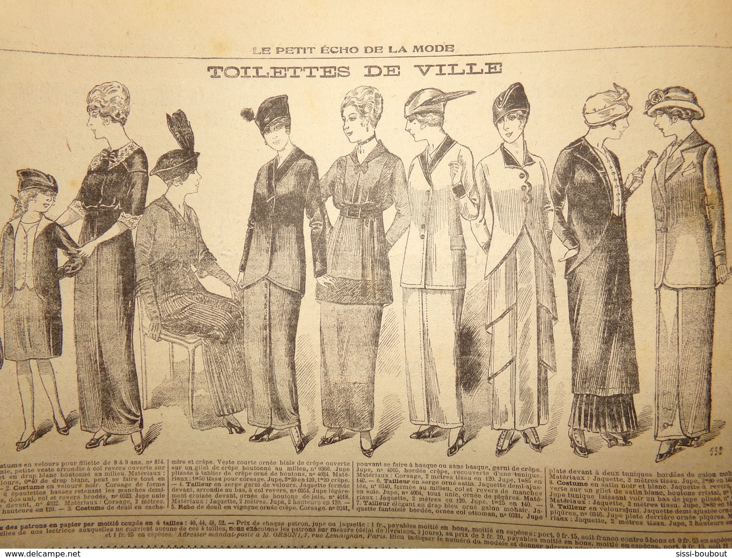 "Le Petit Echo De La Mode" Numéro: 50 De L'Année: 1914 - Mode - Modèles - Culture - Culinaire - Mode