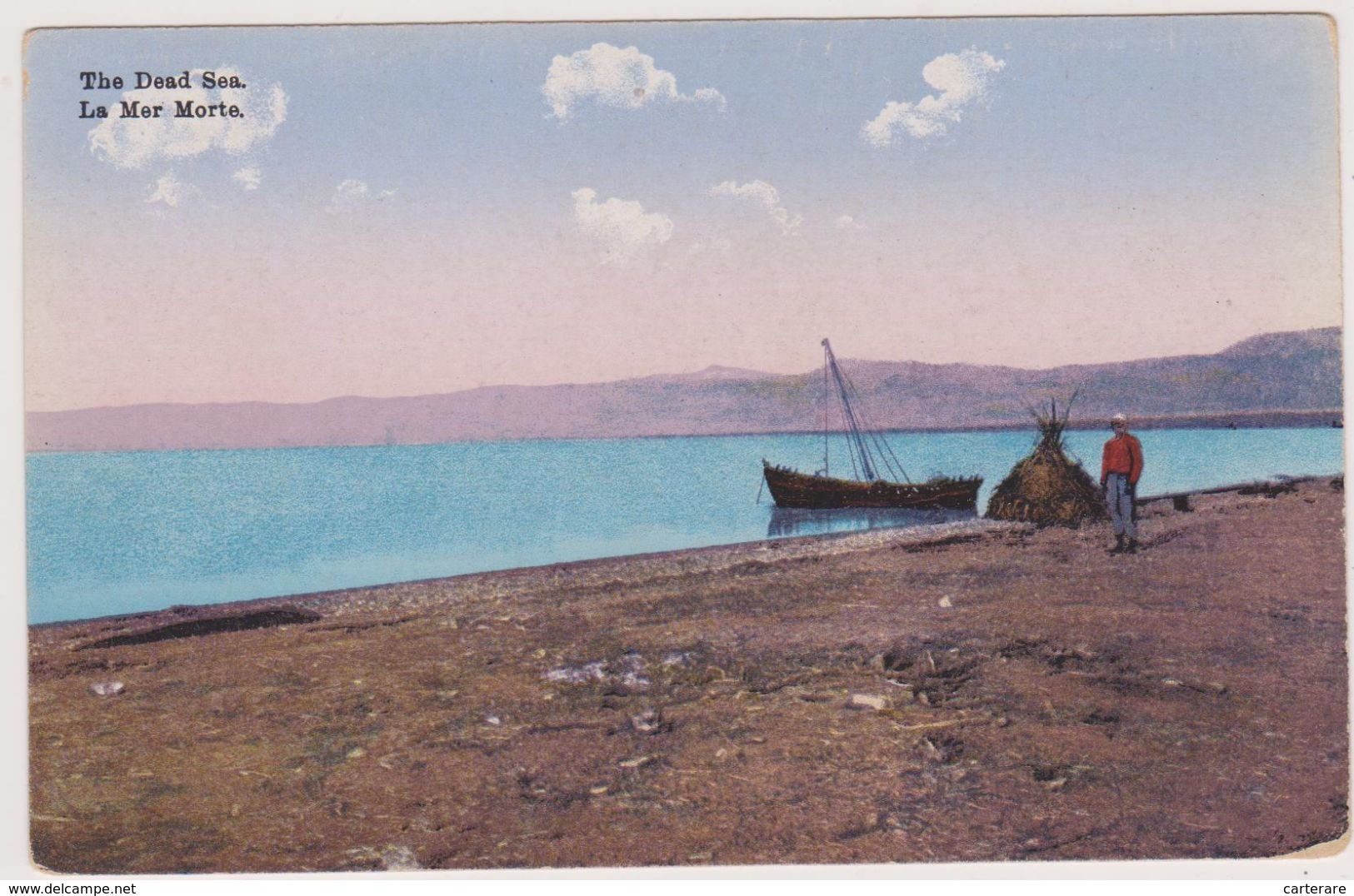 Cpa,1908,la Mer Morte,lac D'eau Salée Du Proche Orient,qui Touche Israel,la Cisjordanie,et La Jordanie,prés Du Jourdain - Jordan
