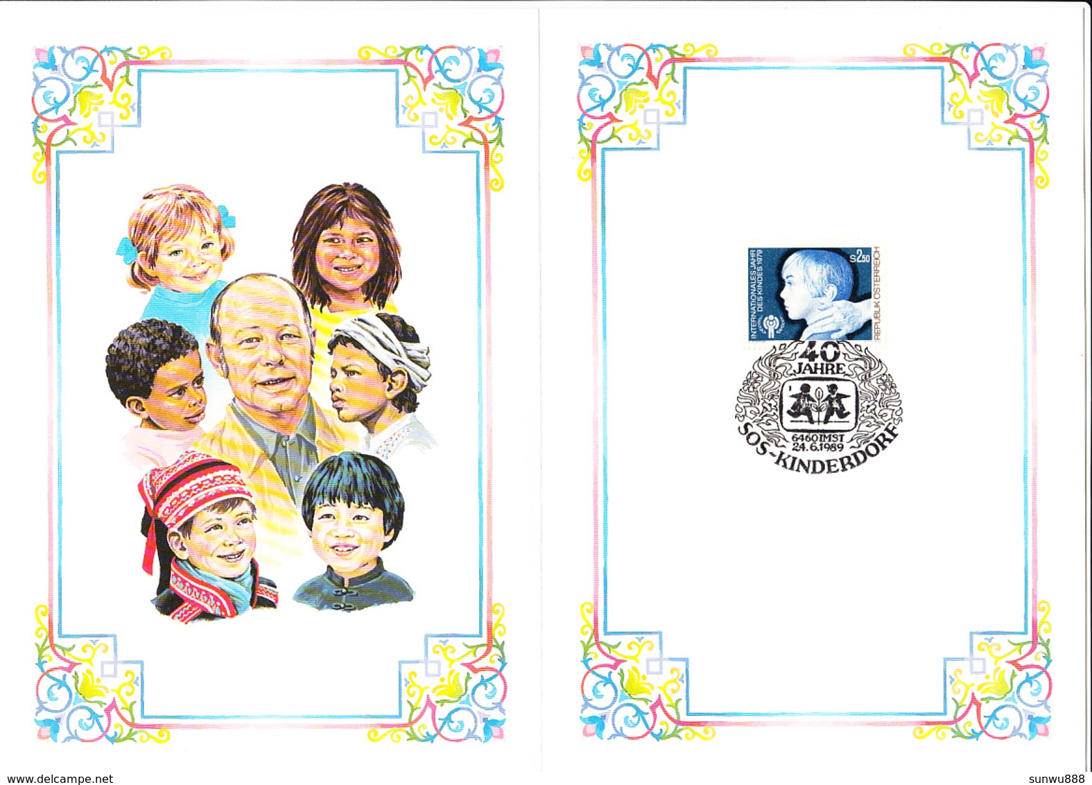 Superbe Lot SOS Children Kinderdorf (Envelop stamp/ FDC Personality/ hologram...)