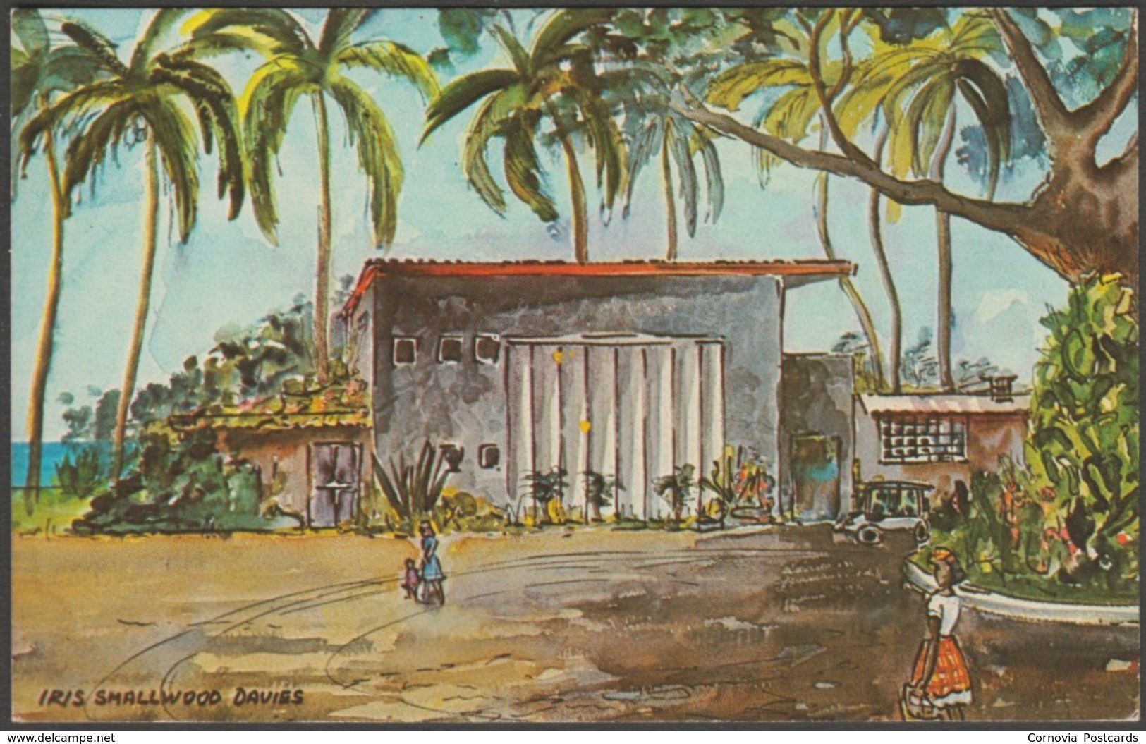 Iris Smallwood Davies - Malabar Beach Hotel, Castries, St Lucia, C.1960 - Dukane Press Postcard - Saint Lucia