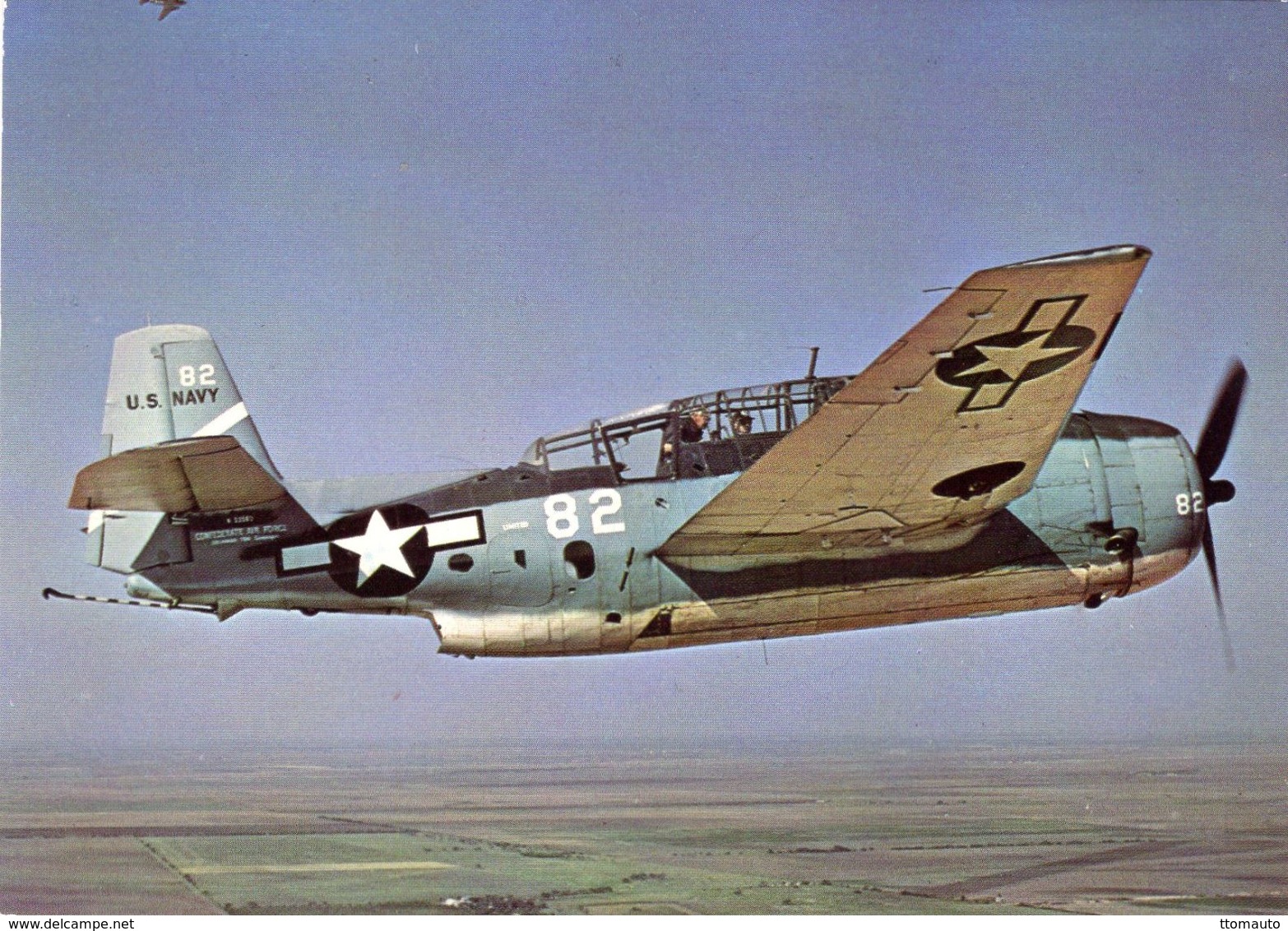 Grumman TBF-1 Avenger  -  Torpedo-Bomber  -  CPM - 1939-1945: 2ème Guerre