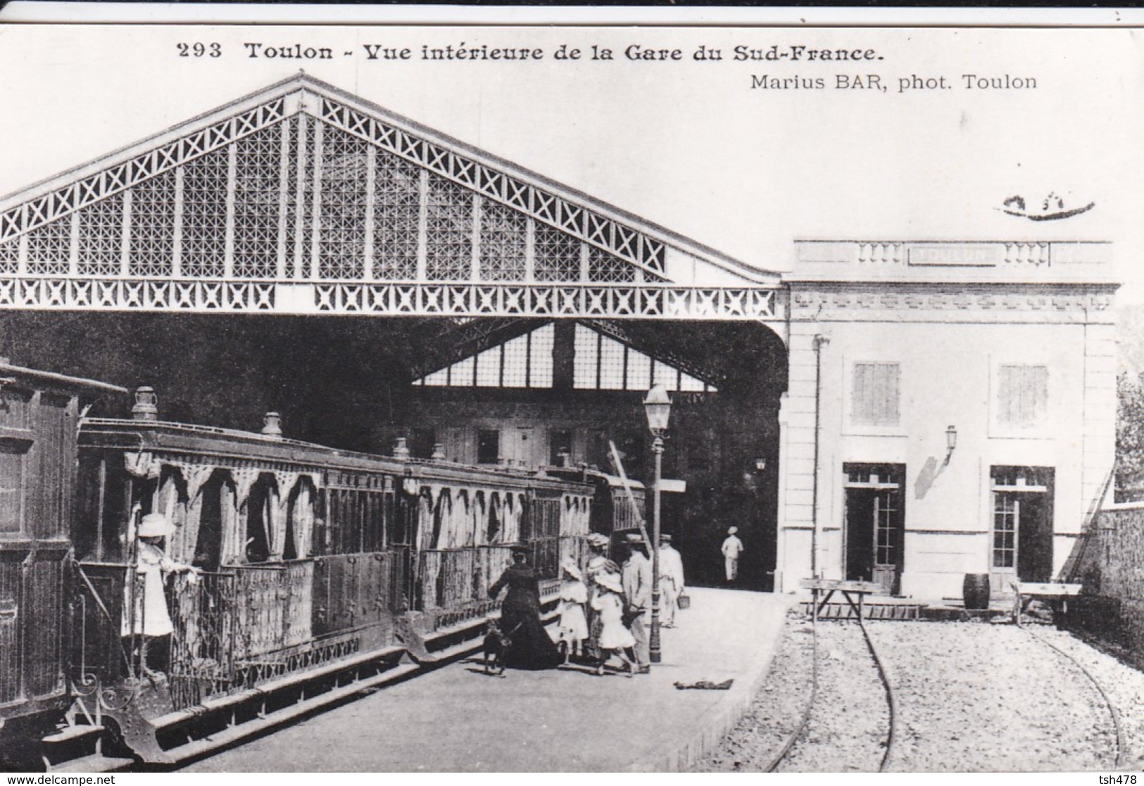 PHOTO---REPRODUCTION--TOULON--vue Intérieure De La Gare Du Sud-france---( Photothèque Service )---voir  2 Scans - Toulon