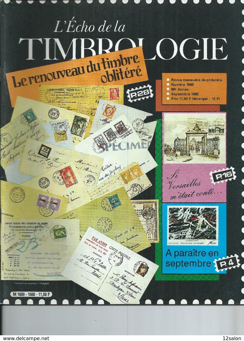 L' ECHO DE LA TIMBROLOGIE  N° 1568 + SCANN SOMMAIRE - Frans (vanaf 1941)