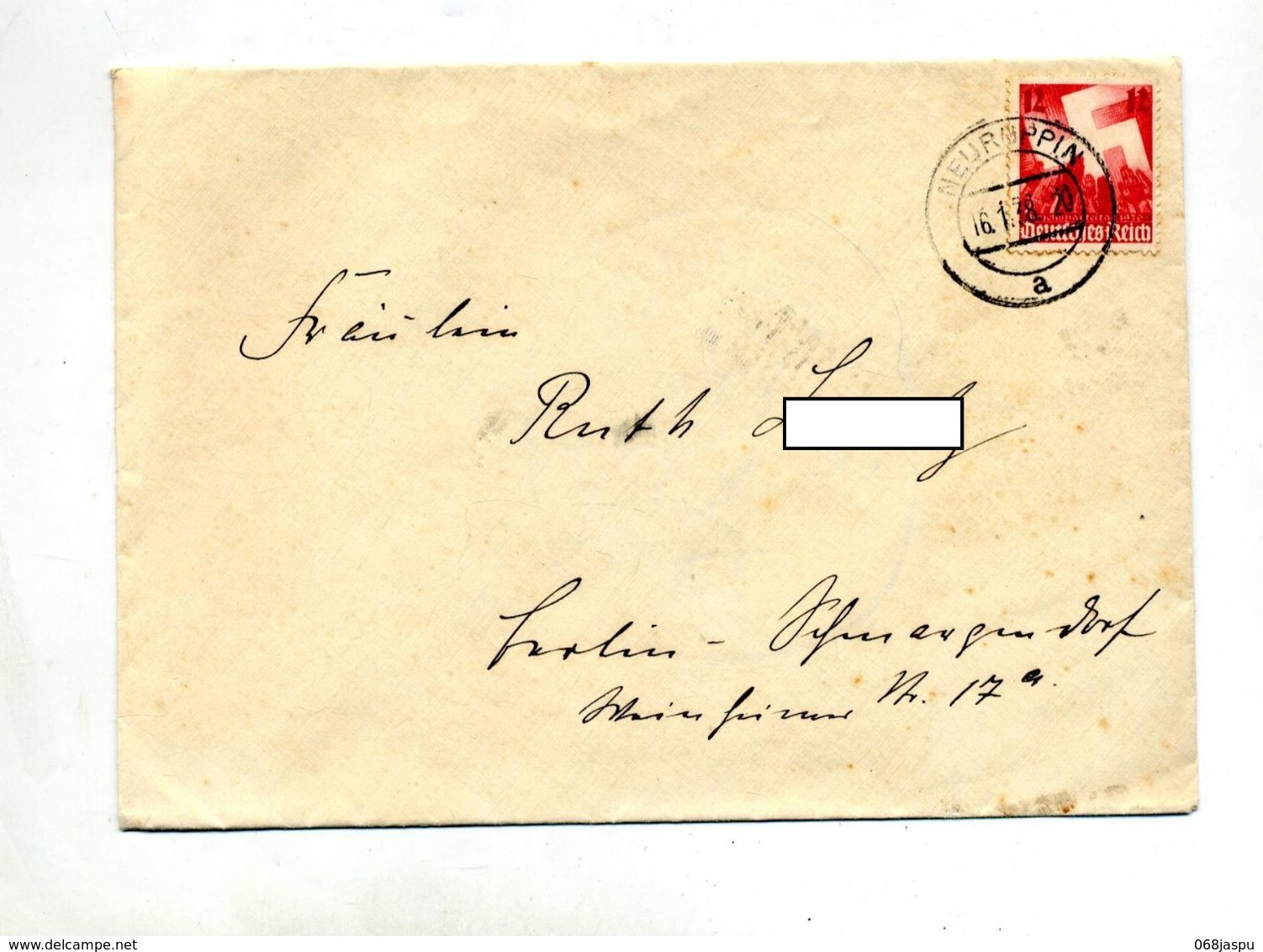 Lettre Cachet Neuruppin Sur Fete Parti - Lettres & Documents