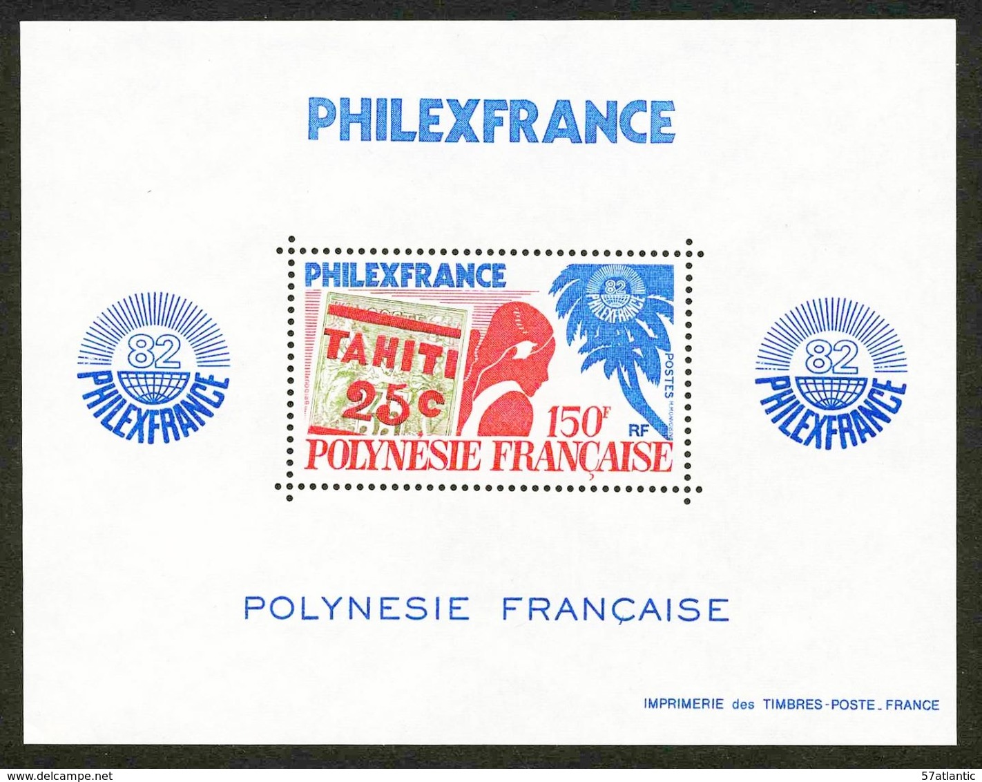 POLYNESIE FRANCAISE - YT BF 6 ** - PHILEXFRANCE - BLOC FEUILLET NEUF ** - Blocks & Sheetlets