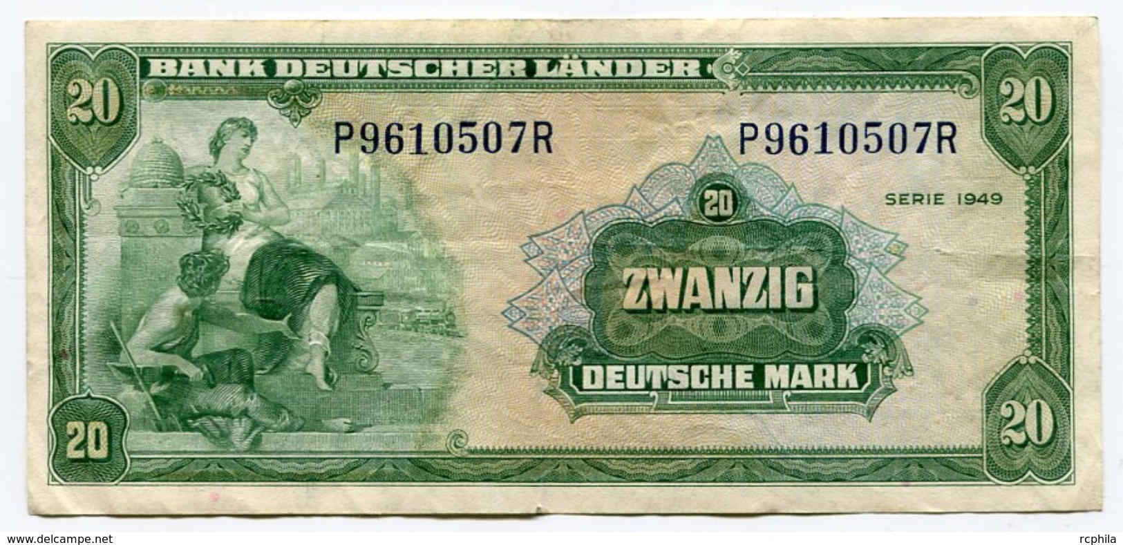 RC 7914 ALLEMAGNE BILLET 20 MARK BANK DEUTSCHER LANDER - 20 Deutsche Mark