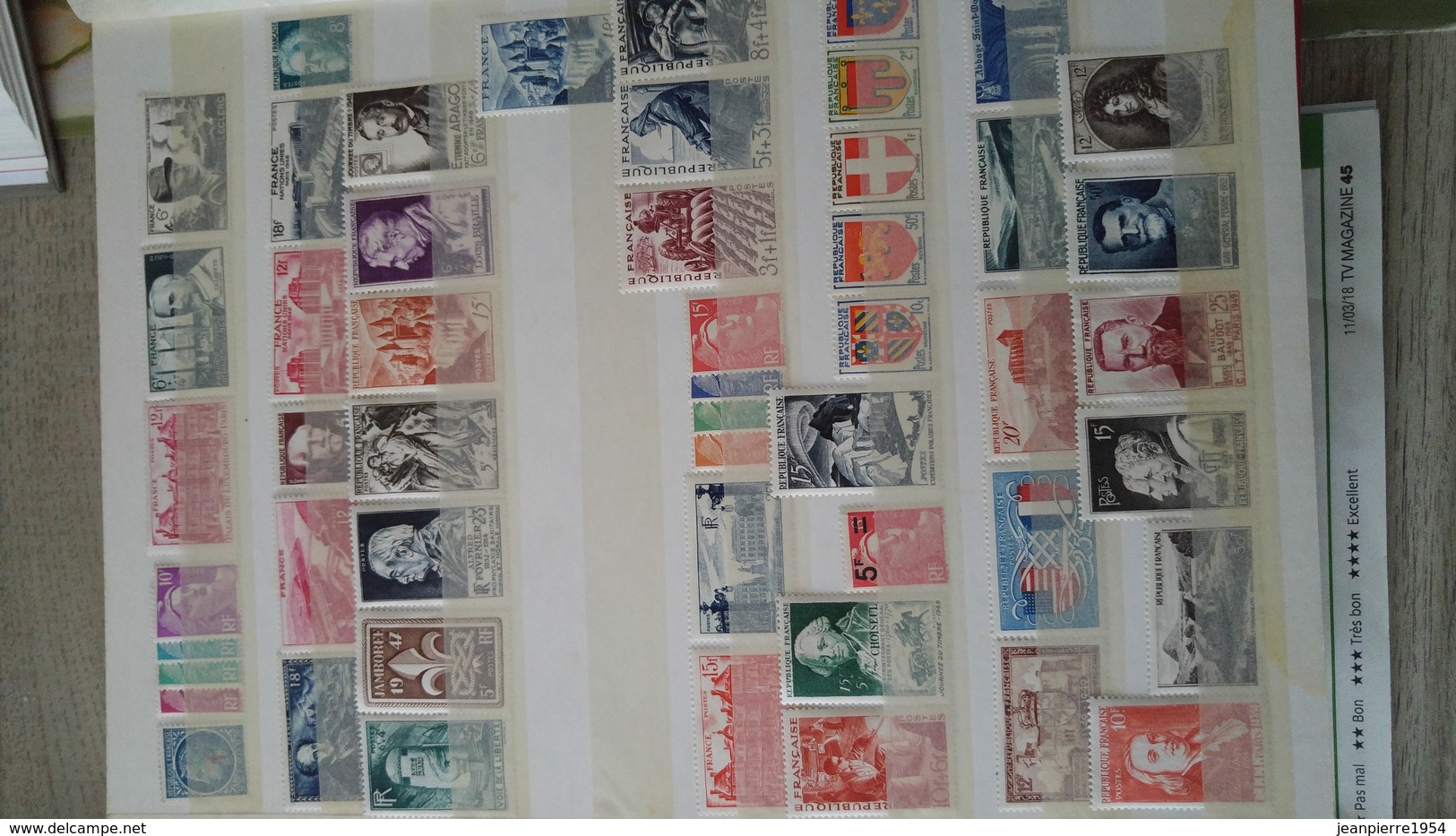 anciens timbres dfrançais oblitere