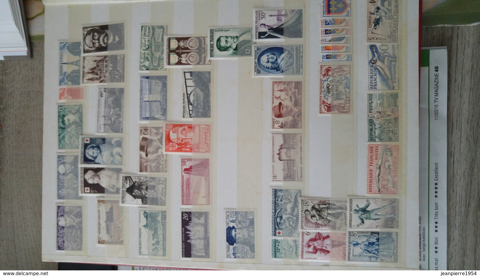 anciens timbres dfrançais oblitere