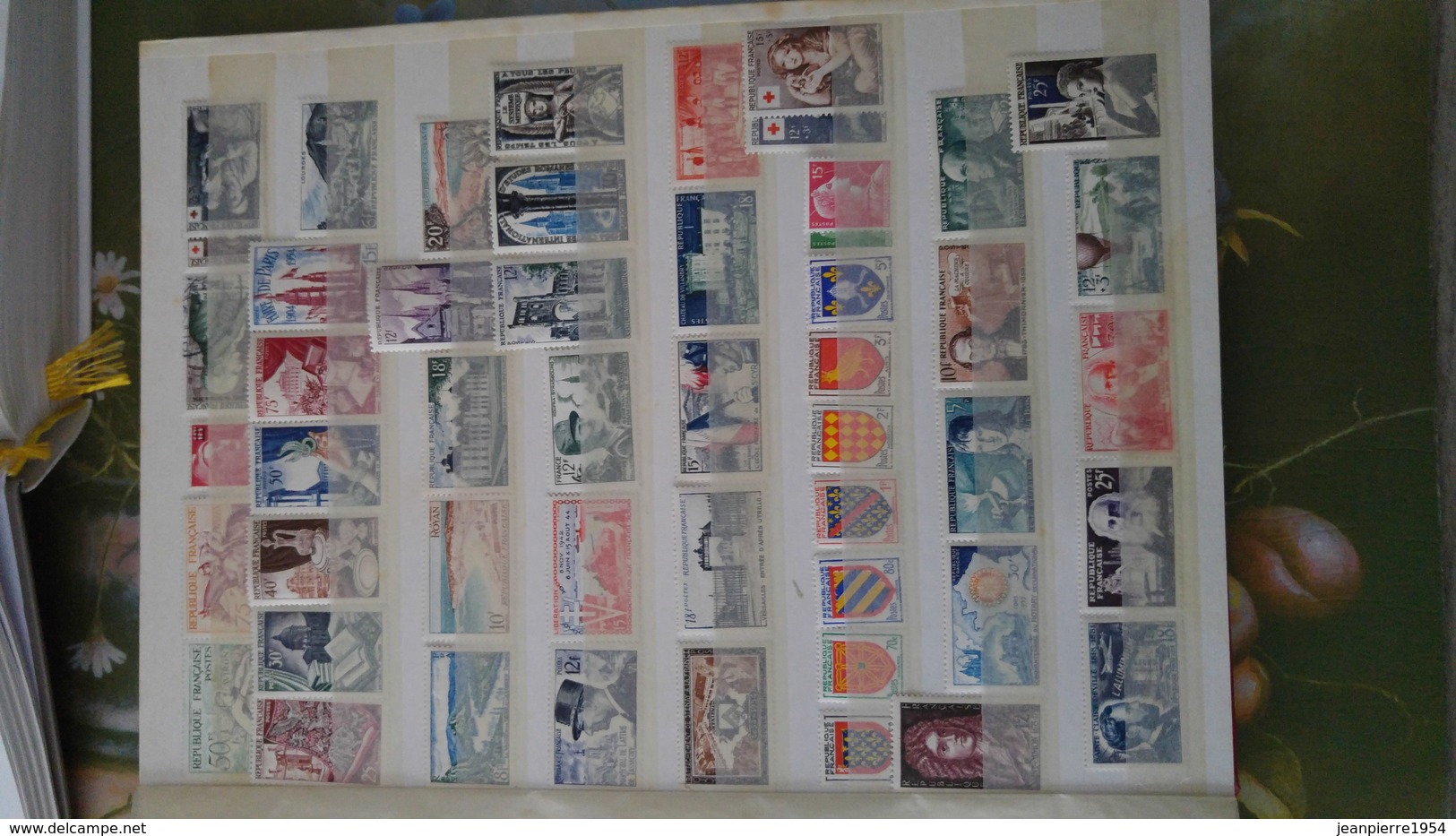 anciens timbres dfrançais oblitere