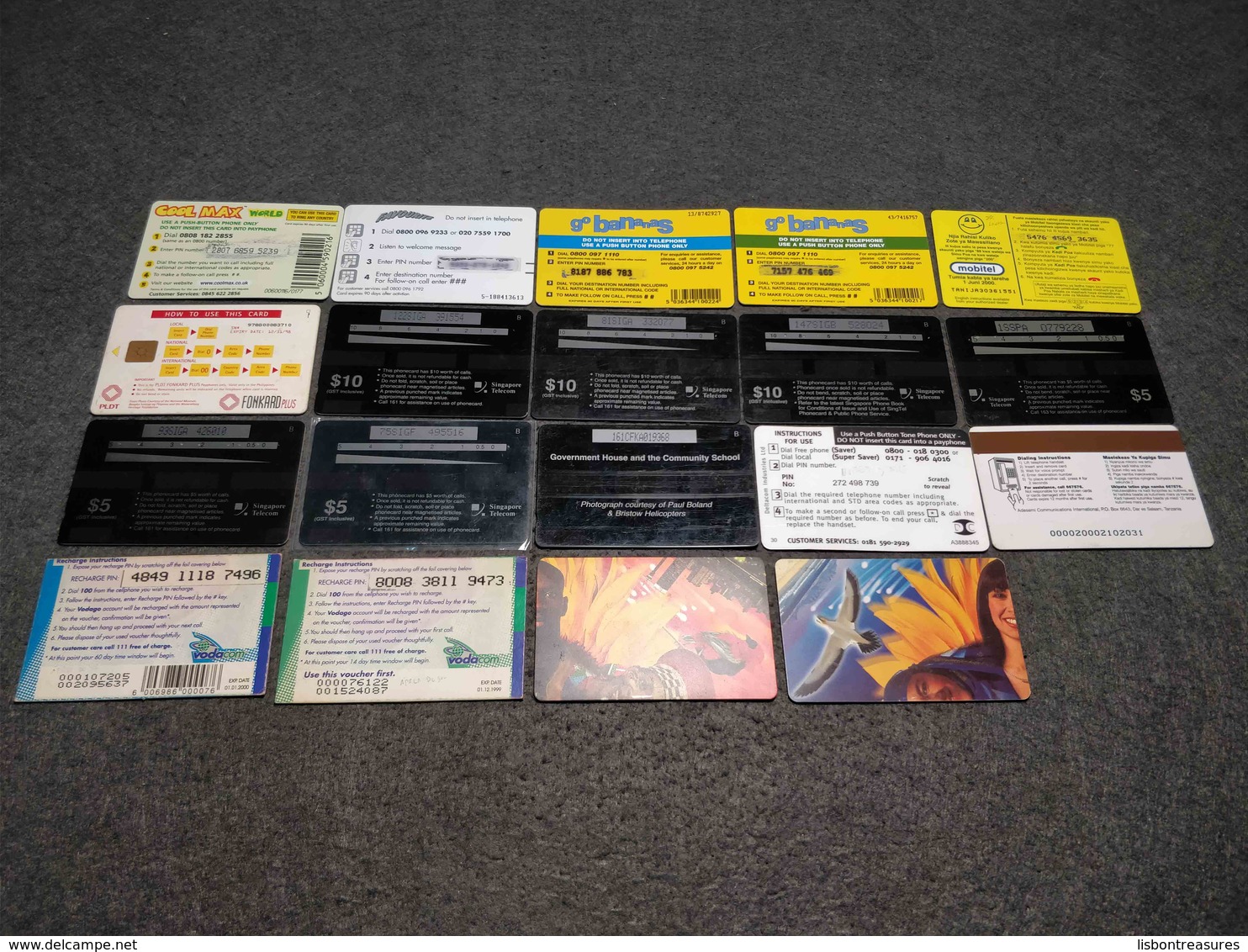 ALL WORLD  19X DIFFERENT  PHONECARDS LOT Nº1 - Other – Asia