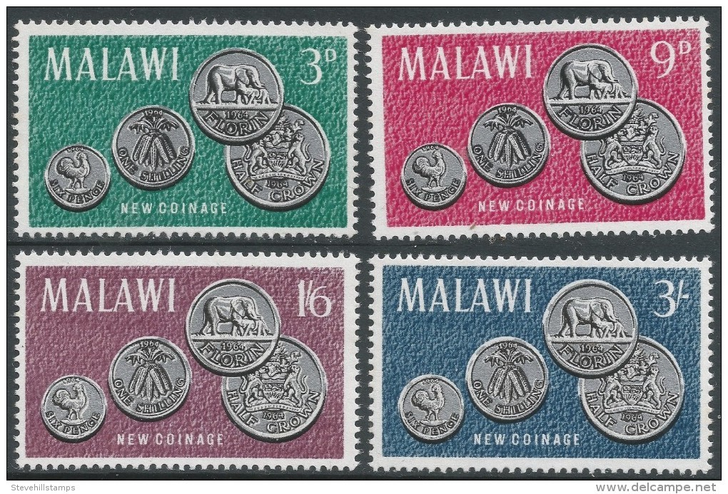 Malawi 1965 Malawi's First Coinage. MNH Complete Set. SG 232-235 - Malawi (1964-...)