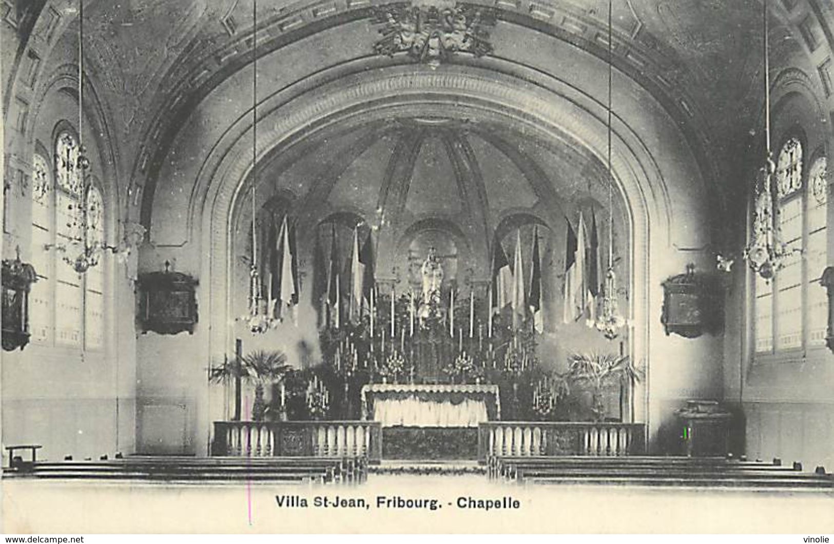 P-18.ma : 1015 : FRIBOURG. VILLA SAINT-JEAN . CHAPELLE. - Chapelle