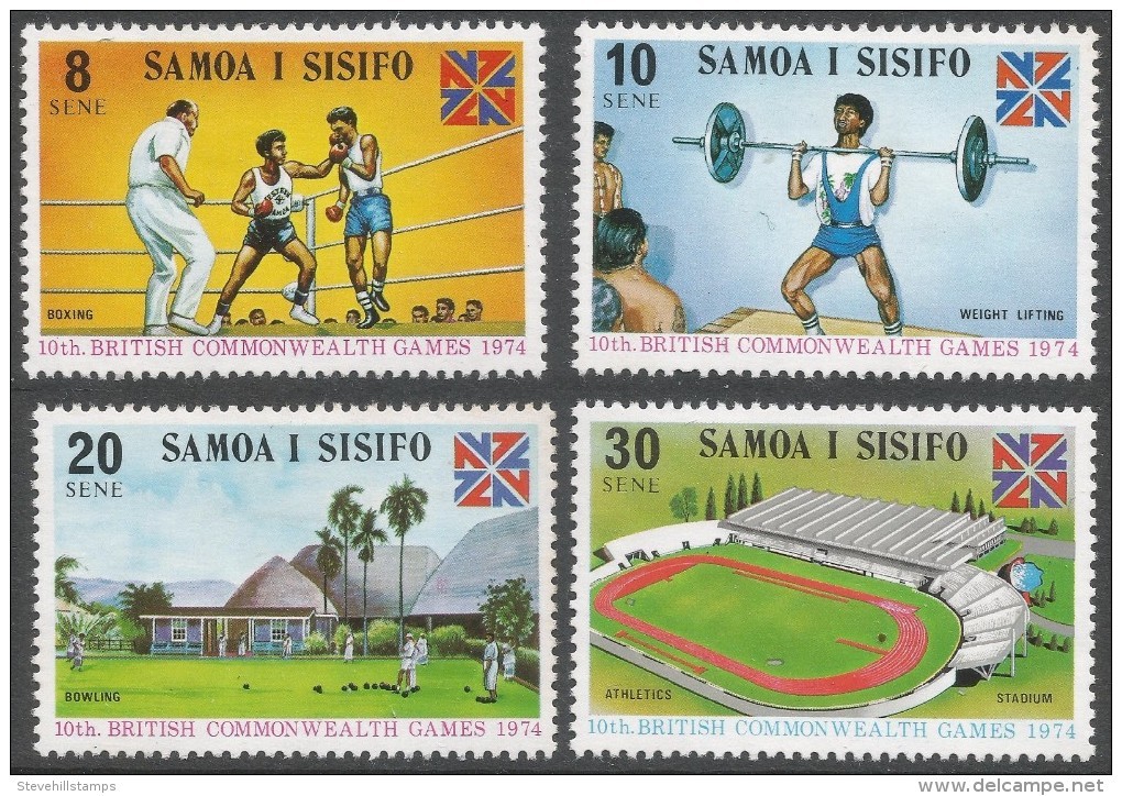 Samoa. 1973 Commonwealth Games, Christchurch. MH Complete Set. SG 422-425 - Samoa