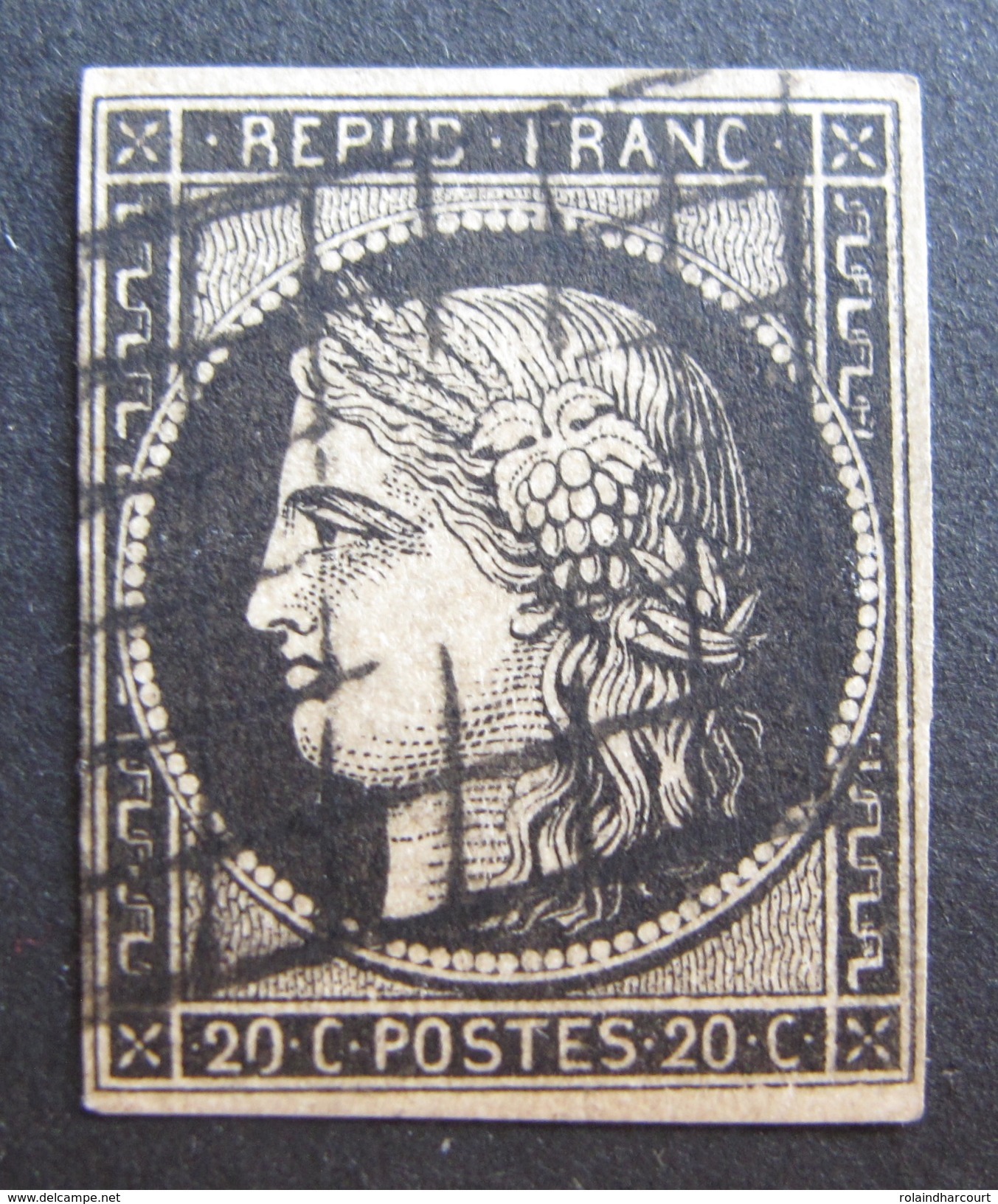 LOT R1510/50 - CERES N°3 - GRILLE NOIRE - Cote : 65,00 € - 1849-1850 Cérès