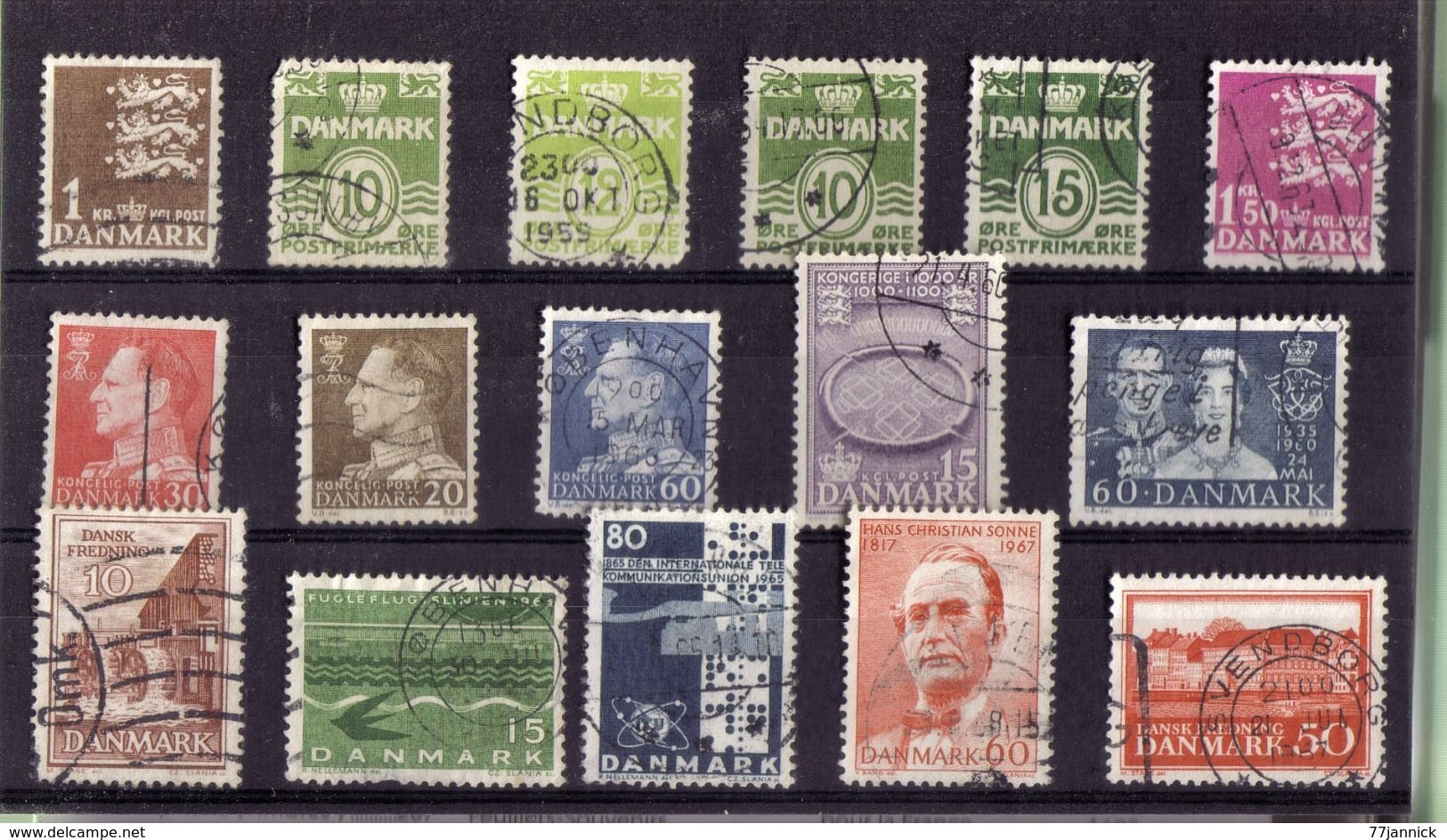 LOT DE TIMBRES  OBLITERE - Verzamelingen