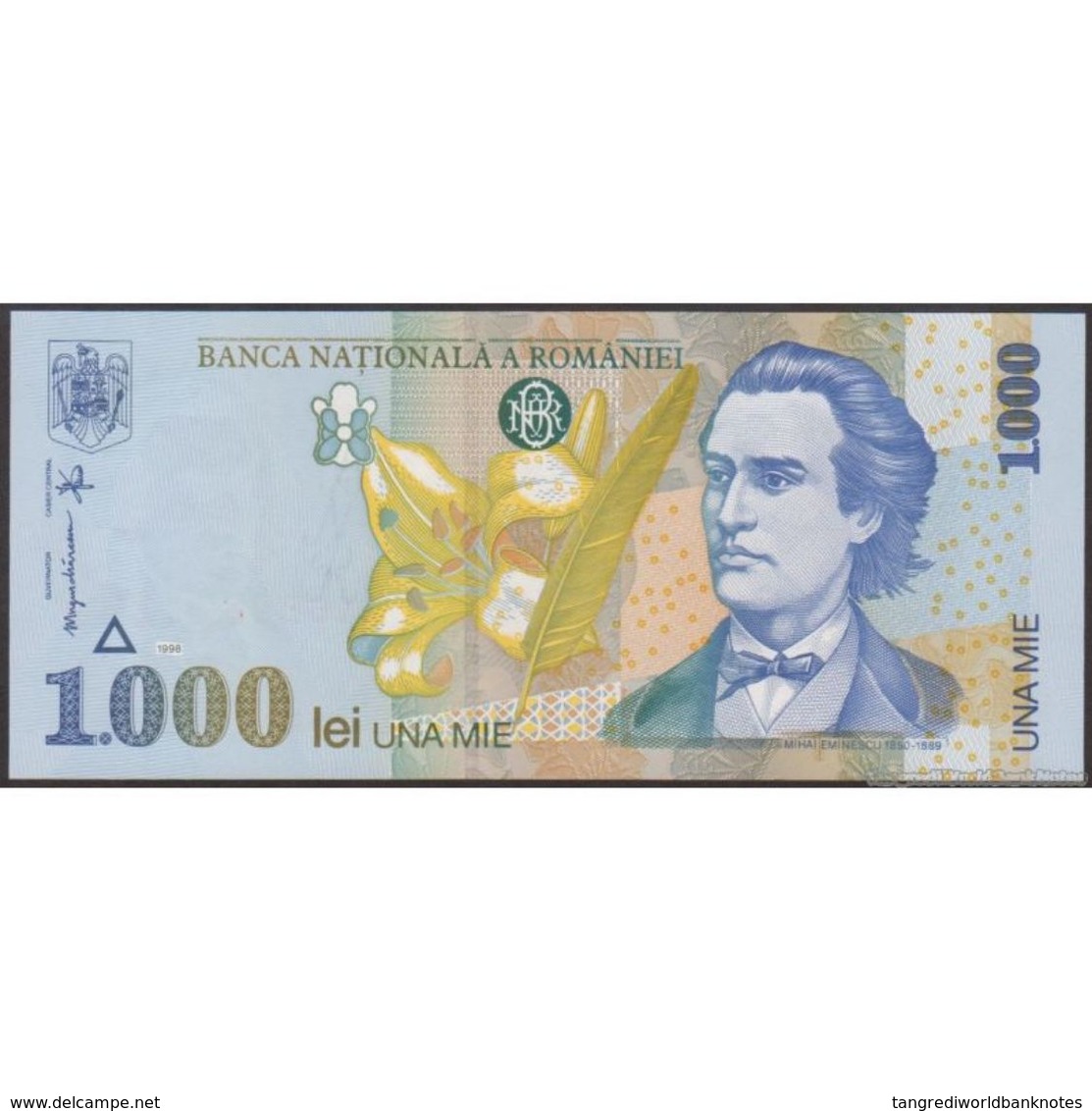 TWN - ROMANIA 106a - 1000 1.000 Lei 1998 (2000) Prefix 6B UNC - Romania