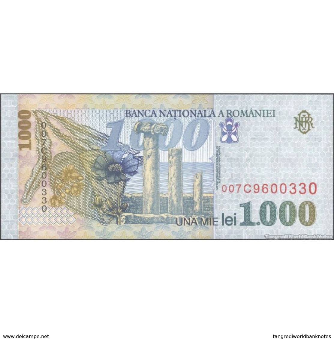 TWN - ROMANIA 106a - 1000 1.000 Lei 1998 (2000) Prefix 7C UNC - Rumania