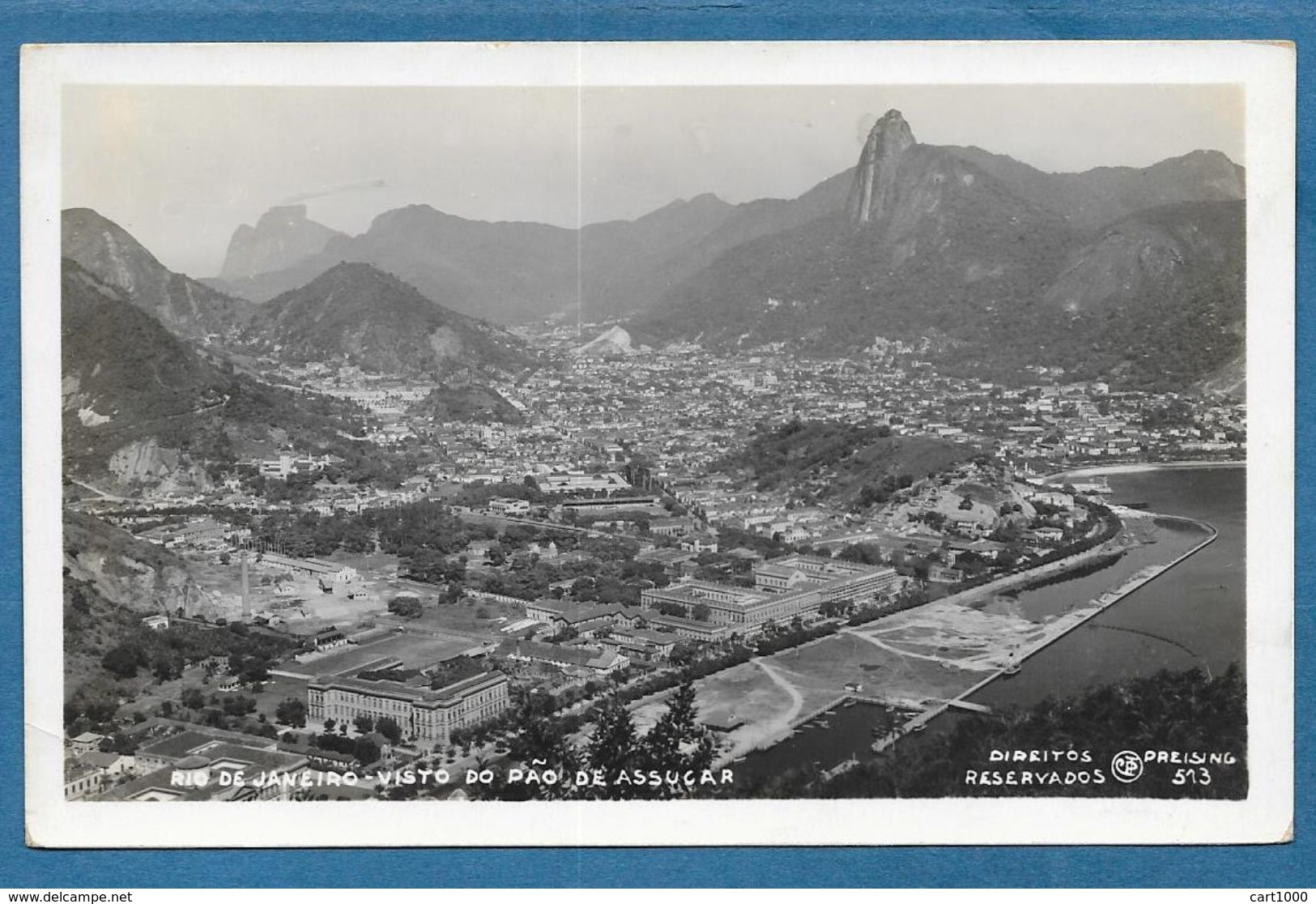 BRASIL RIO DE JANEIRO VISTO DO PAO DE ASSUCAR 1937 - Rio De Janeiro