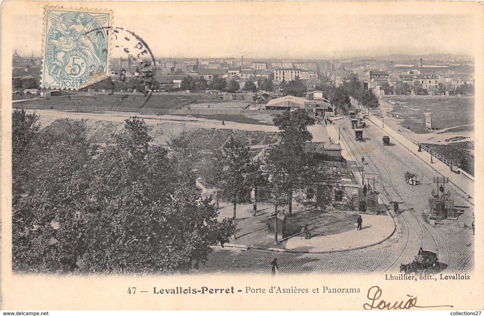 92-LEVALLOIS-PERRET- PORTE D'ASNIERES ET PANORAMA - Levallois Perret