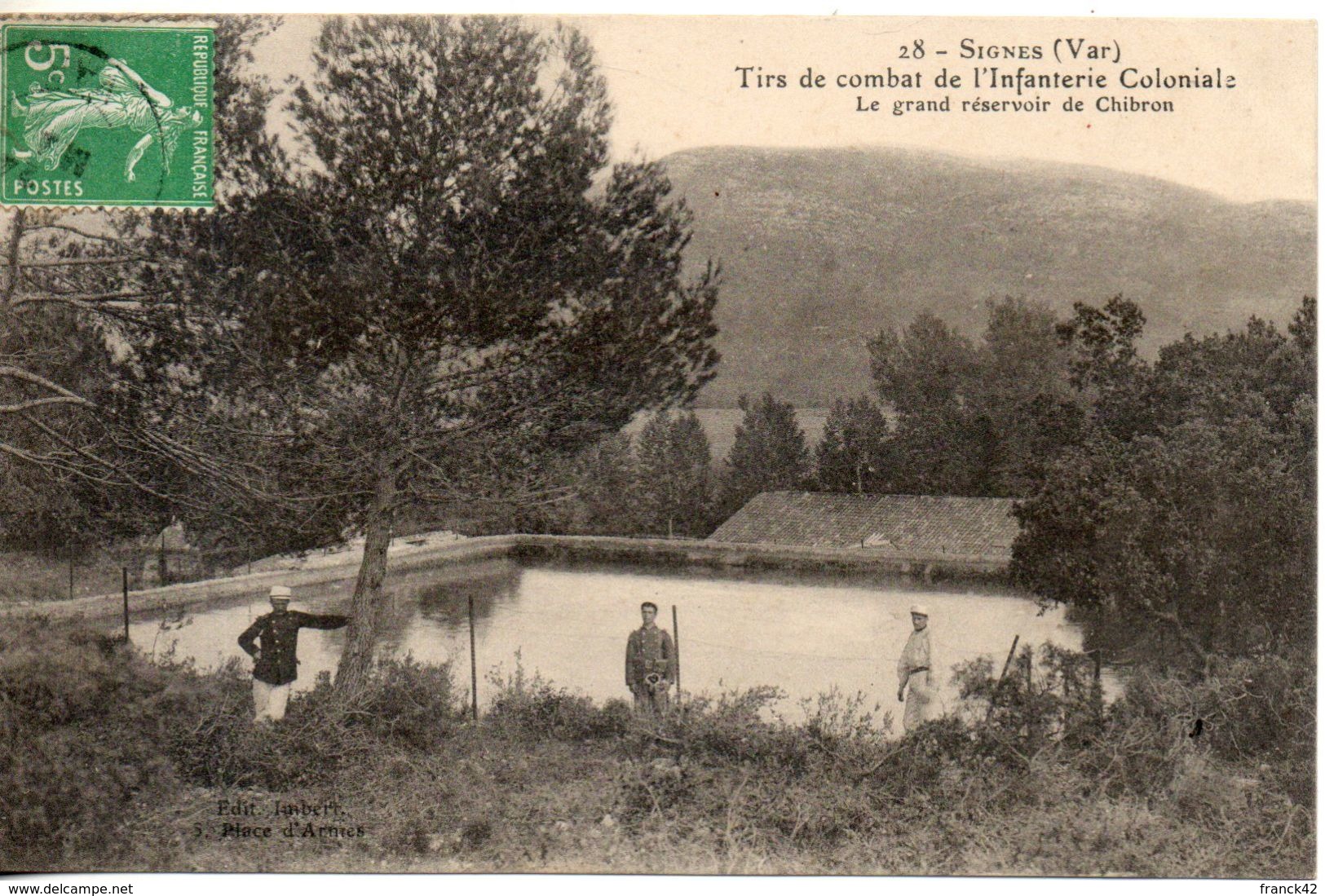 83. Signes. Tirs De Combat De L'infanterie Coloniale. Le Grand Réservoir De Chibron - Signes