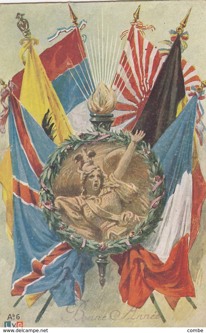 CARTE. 6 DRAPEAUX.. PAS UTLISÉE / 2 - 1. Weltkrieg 1914-1918