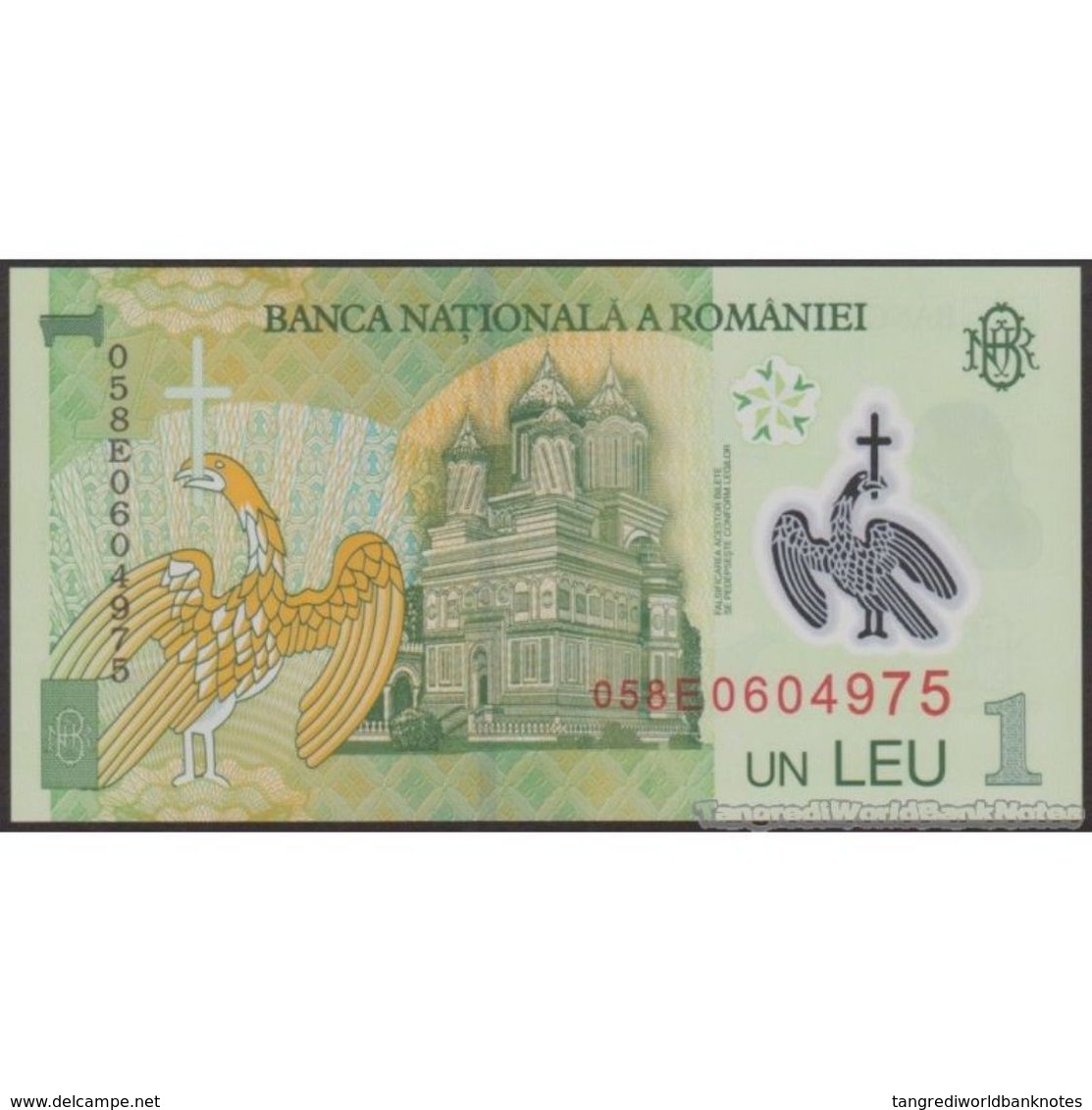 TWN - ROMANIA 117a - 1 Lei 1.7.2005 (2005) Polymer - Prefix 8E UNC - Romania